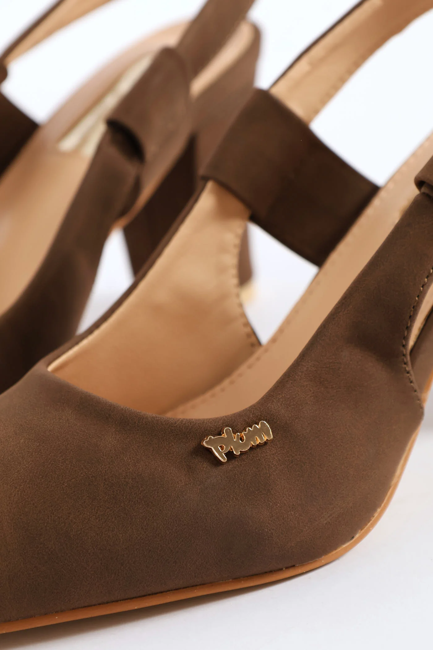 Ankle Strap Suede Heel - Chocolate - Image 3