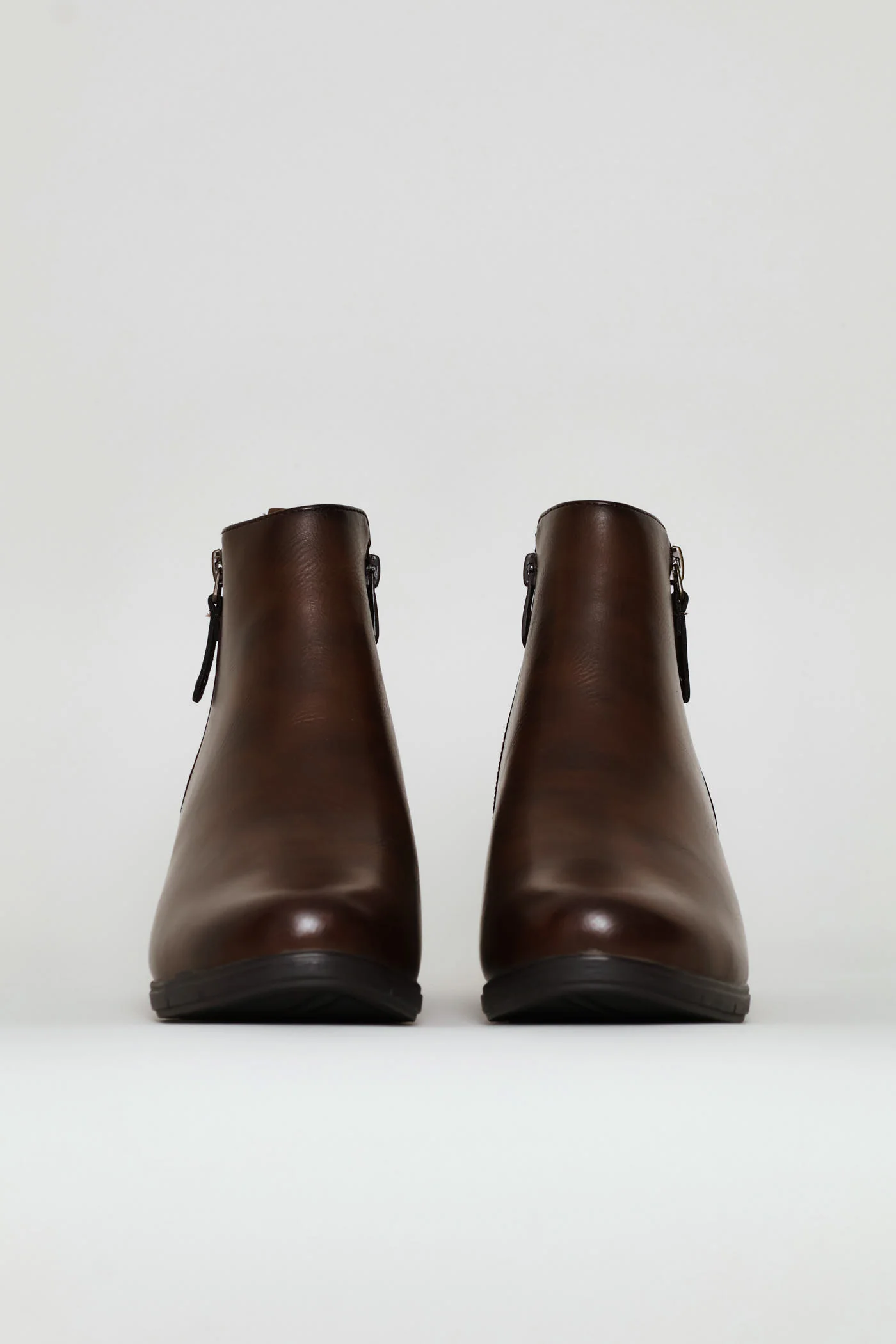 Ankle Wedge Boot - Brown - Image 6
