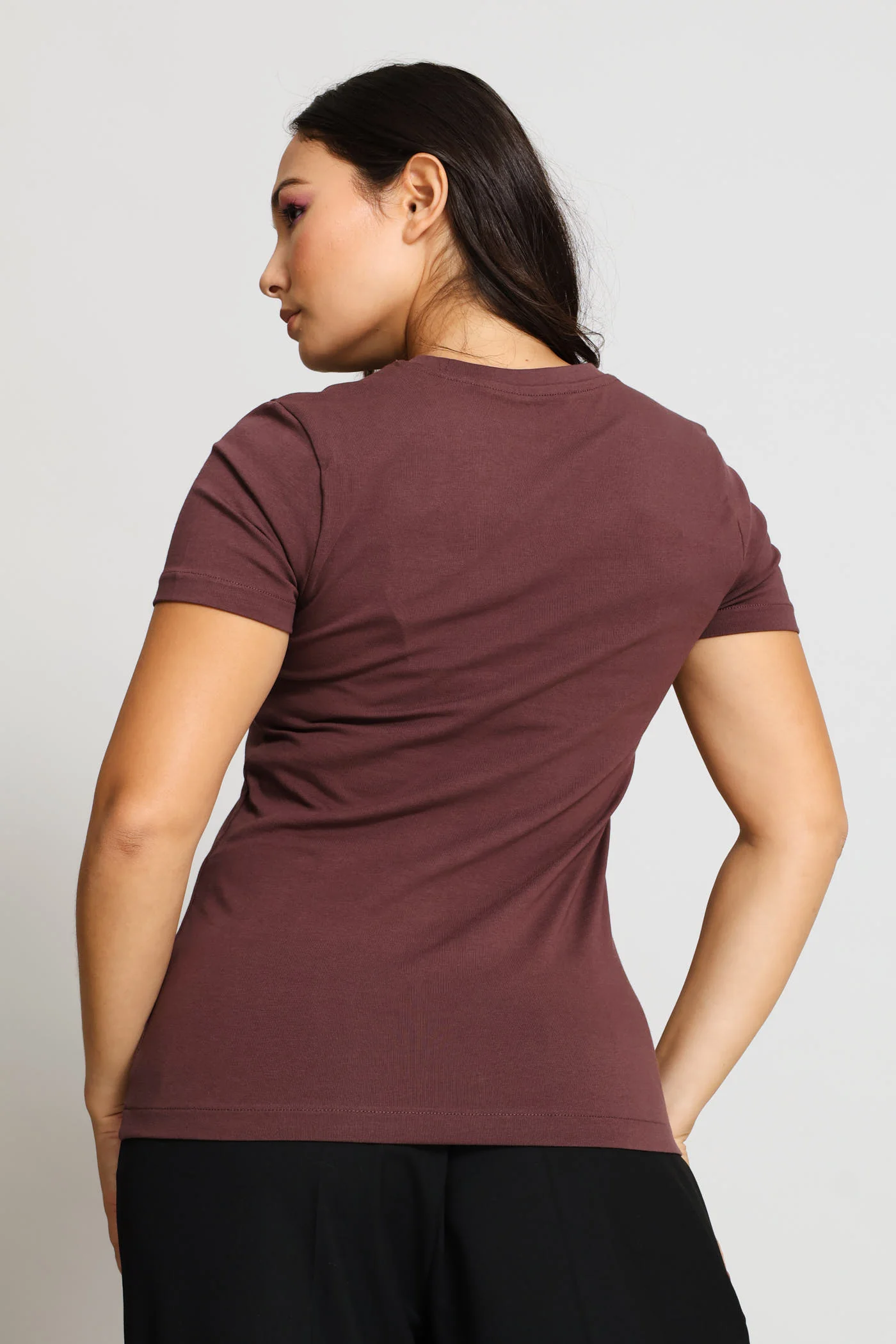 Anlia Embellished T-Shirt - Brown - Image 4