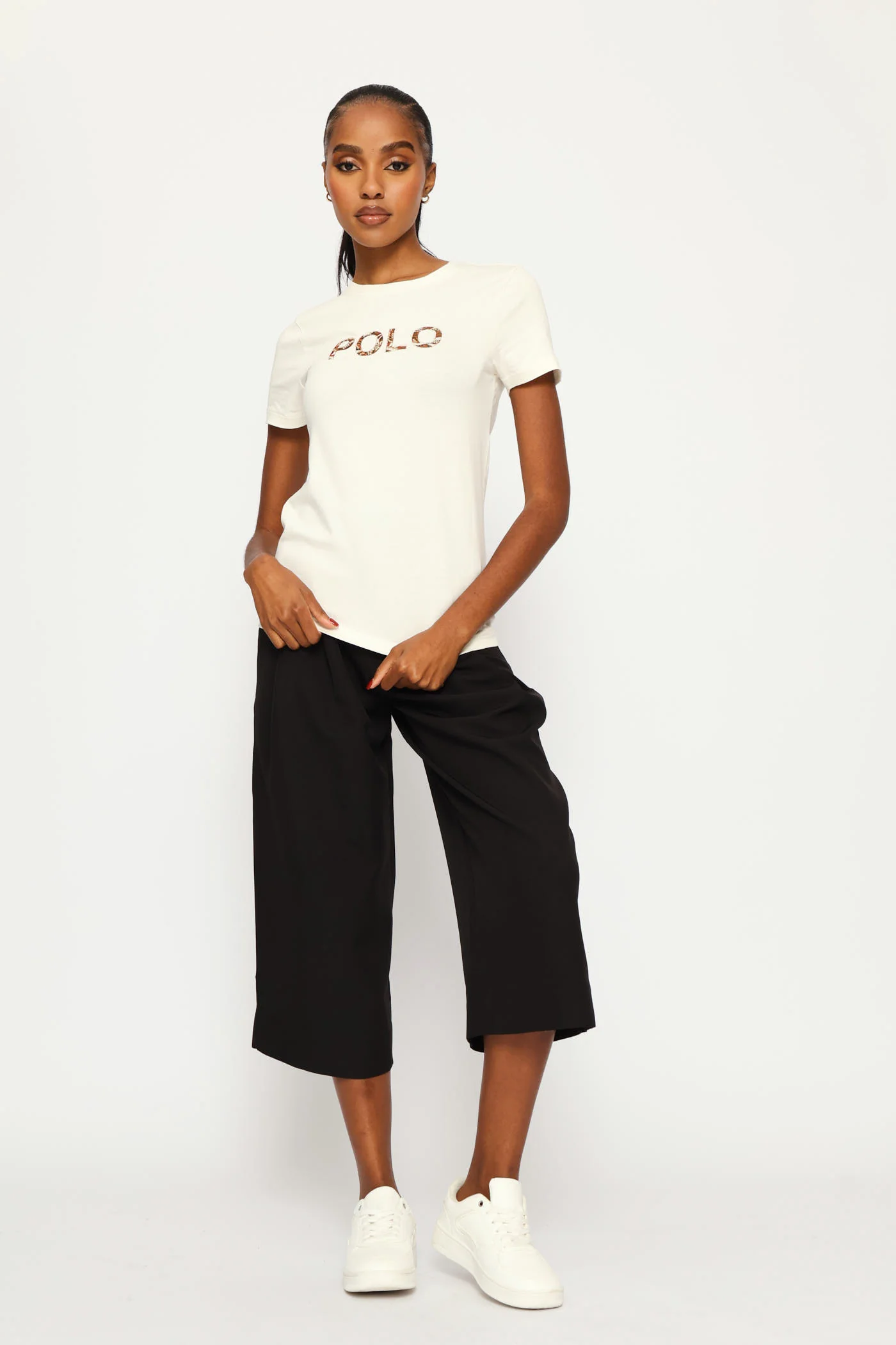 Anlia Embellished T-Shirt - Off White - Image 5