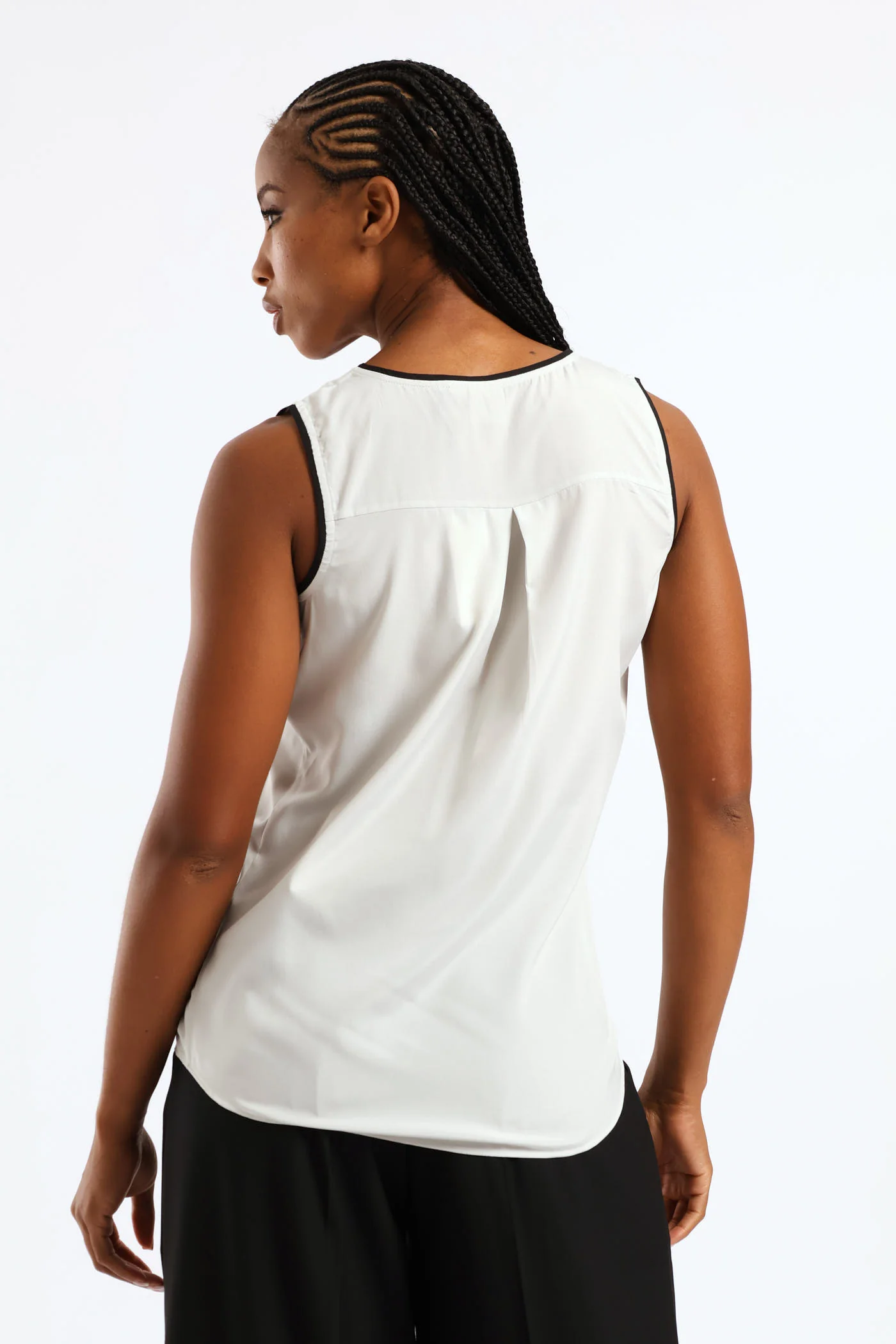 Anna V-Neck Blouse - Sage - Image 5
