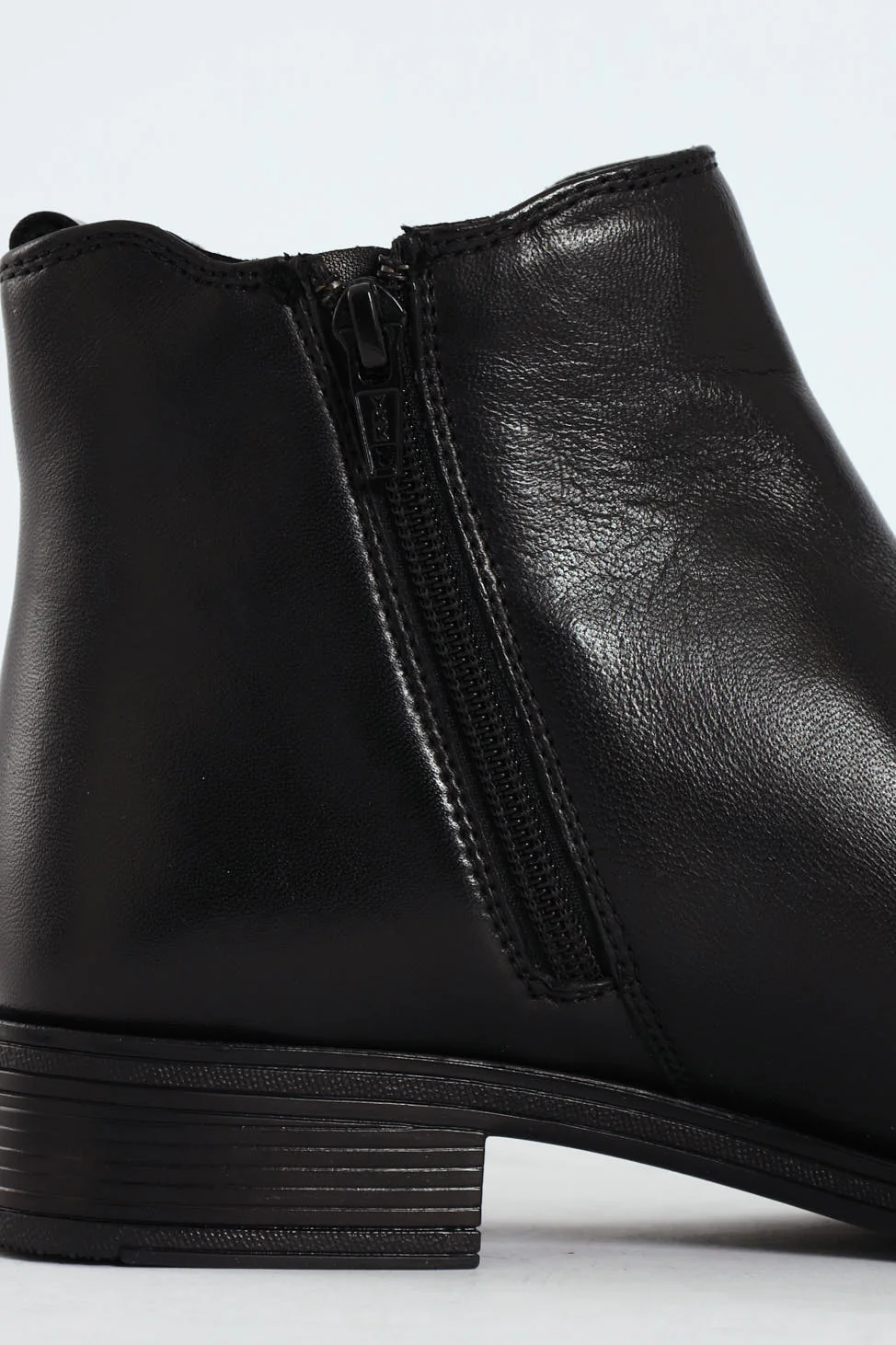 Annika Nappa Leather Buckle Ankle Boot - Black - Image 7