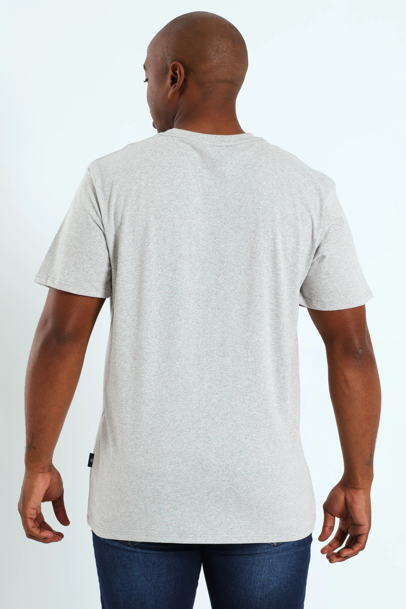 Antique Paisley Tee - Grey Melange - Image 4