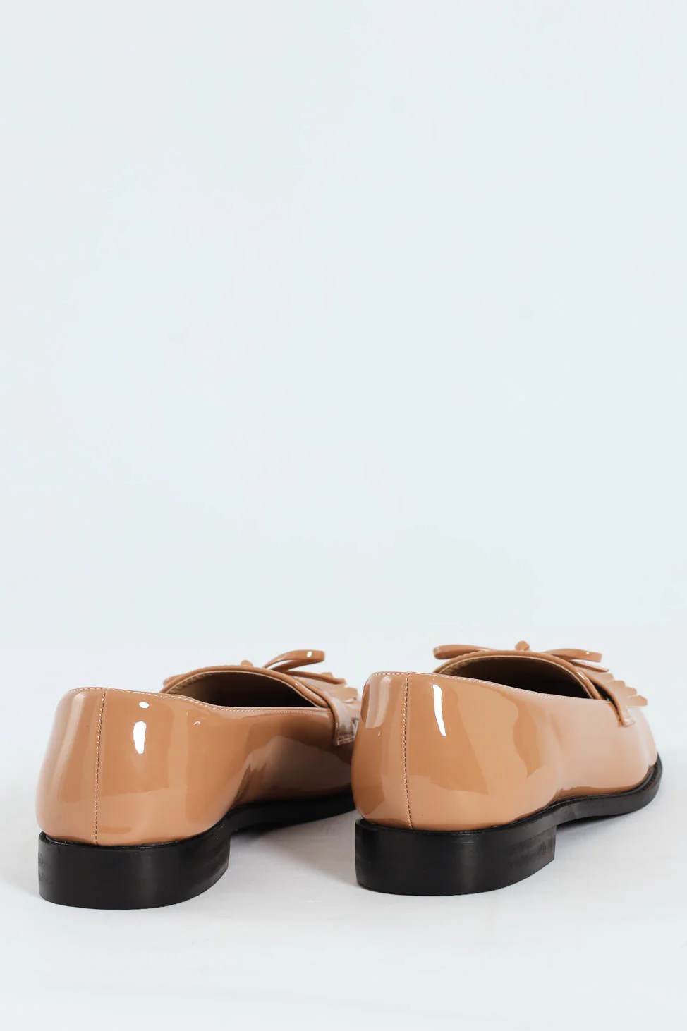 Apron Tassled Patent Loafer - Beige - Image 4