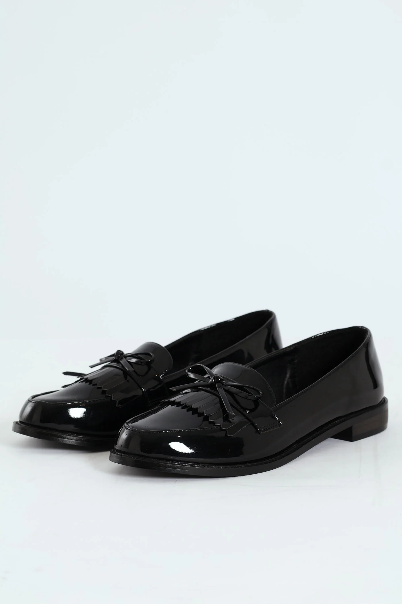 Apron Tassled Patent Loafer - Black - Image 4