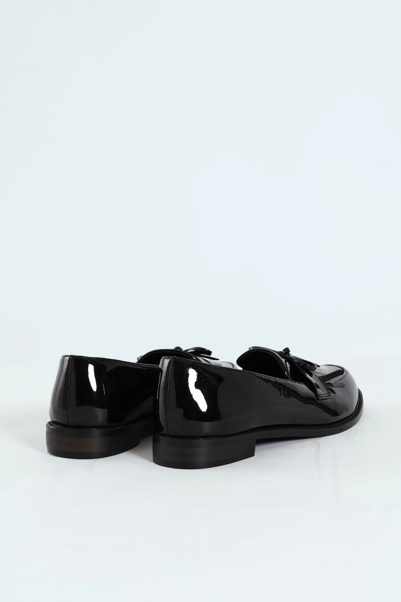Apron Tassled Patent Loafer - Black - Image 5