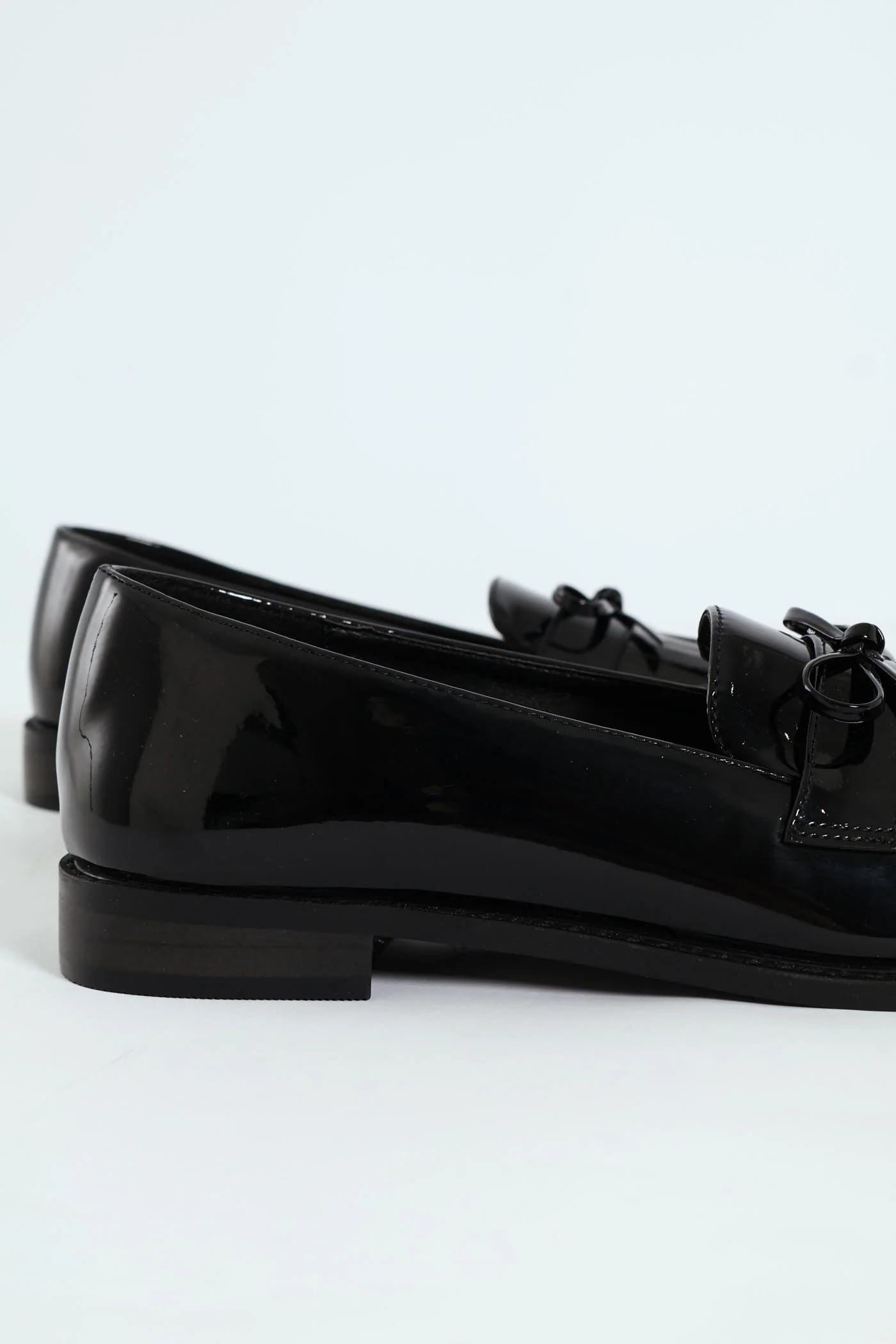 Apron Tassled Patent Loafer - Black - Image 6