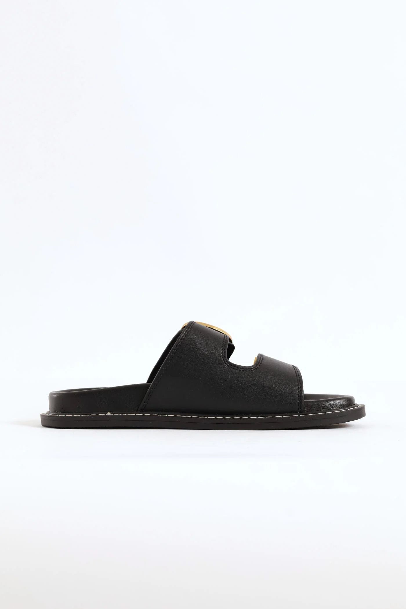 Arch Double Strap Slide - Black - Image 3