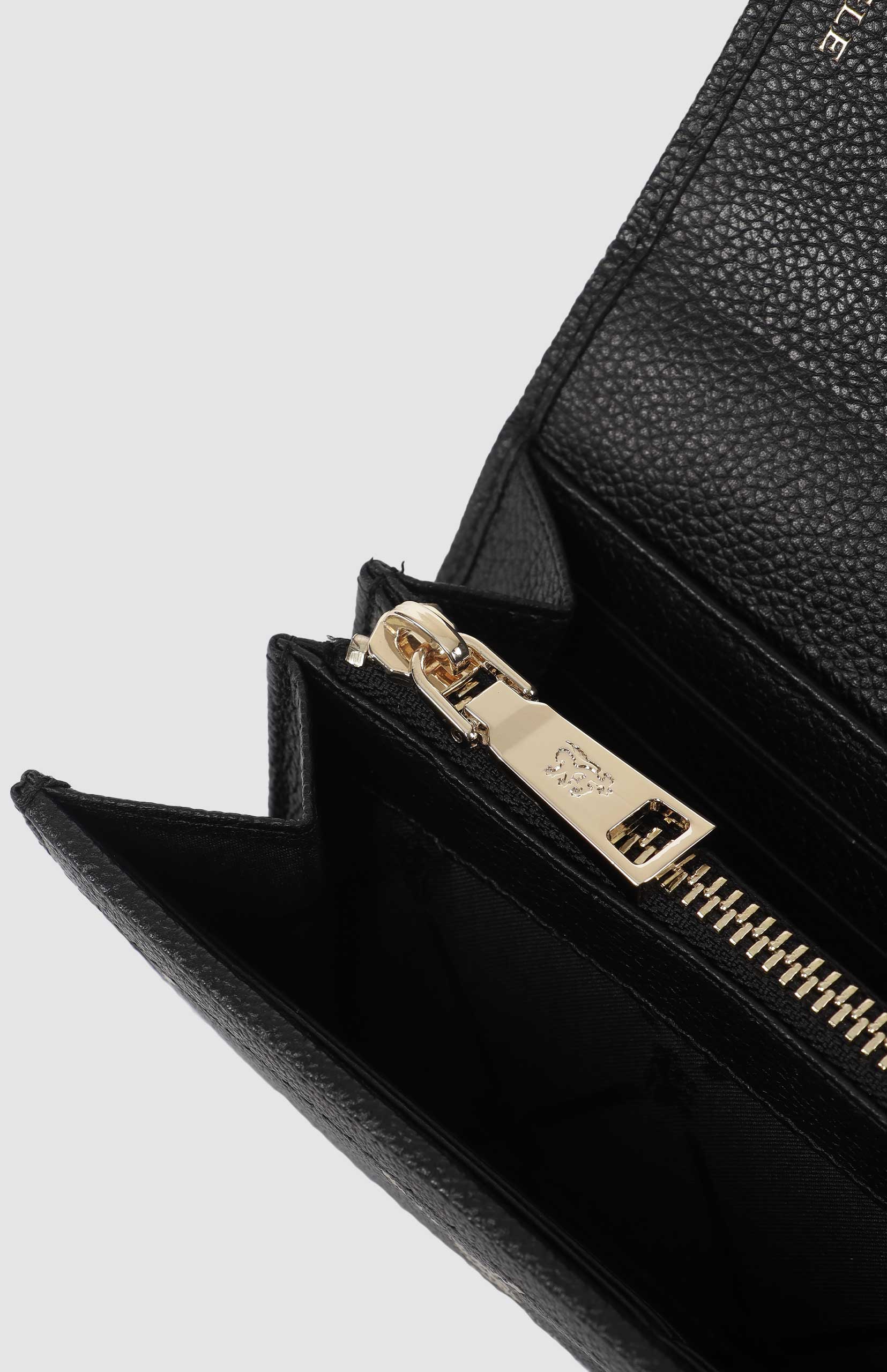 Argyle Print Flapover Purse - Black - Image 5