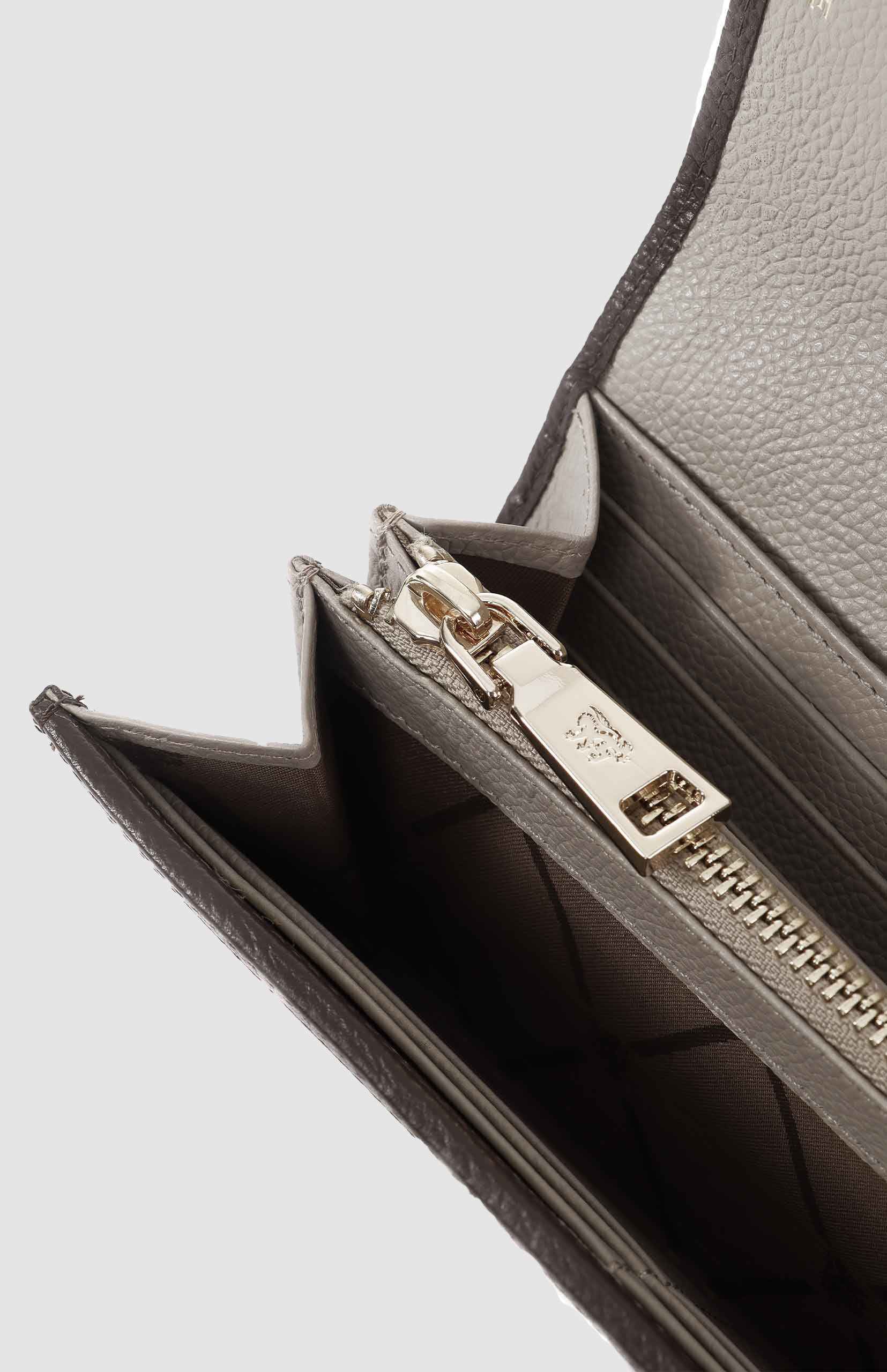 Argyle Print Flapover Purse - Stone - Image 5