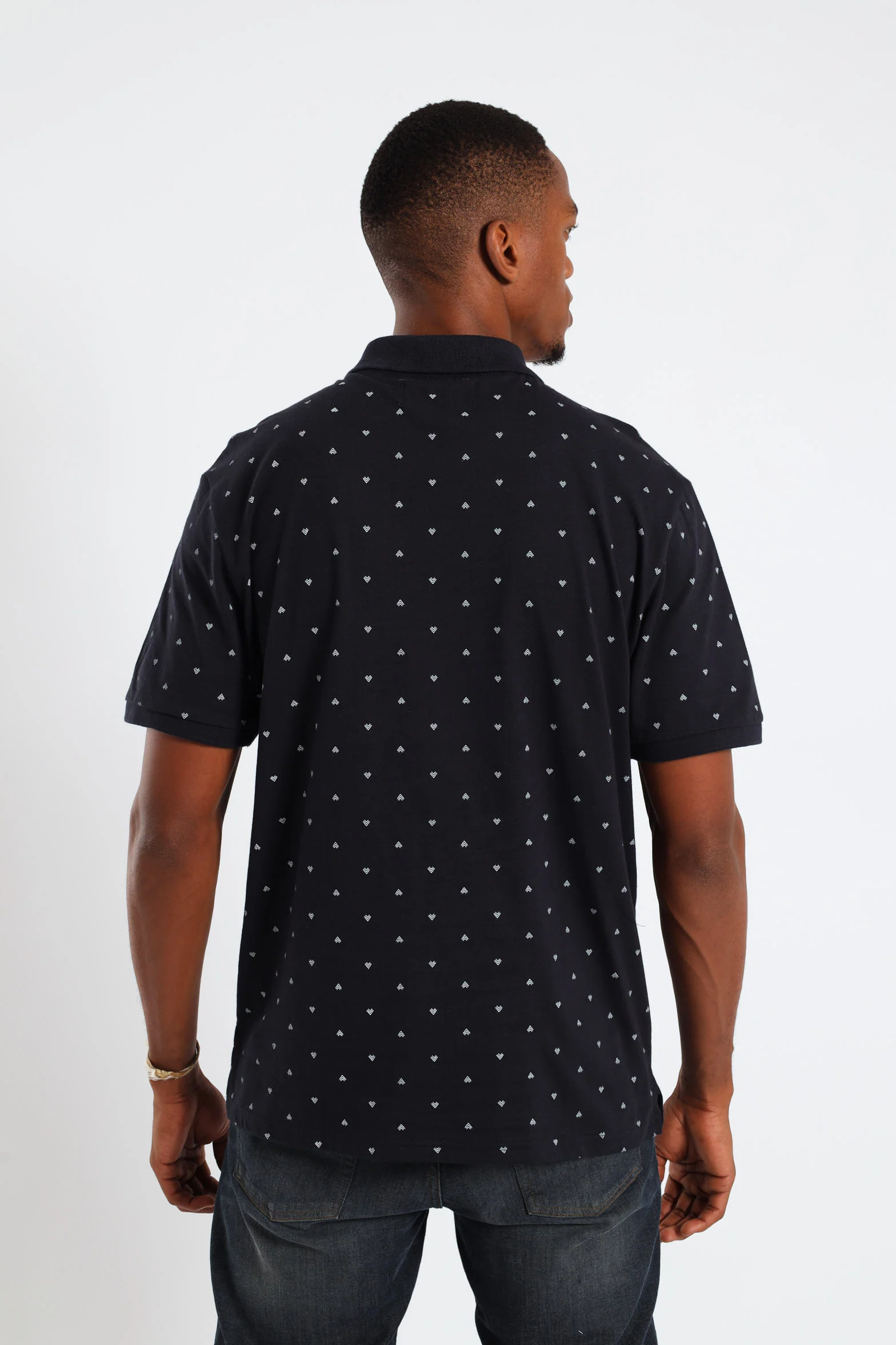 Arrowhead Print Golfer - Navy - Image 4