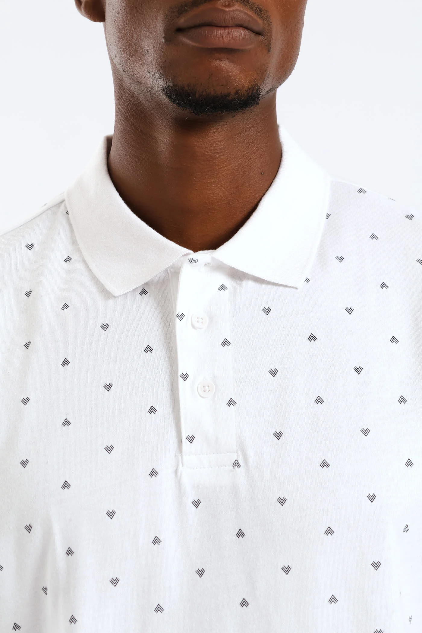 Arrowhead Print Golfer - White - Image 2