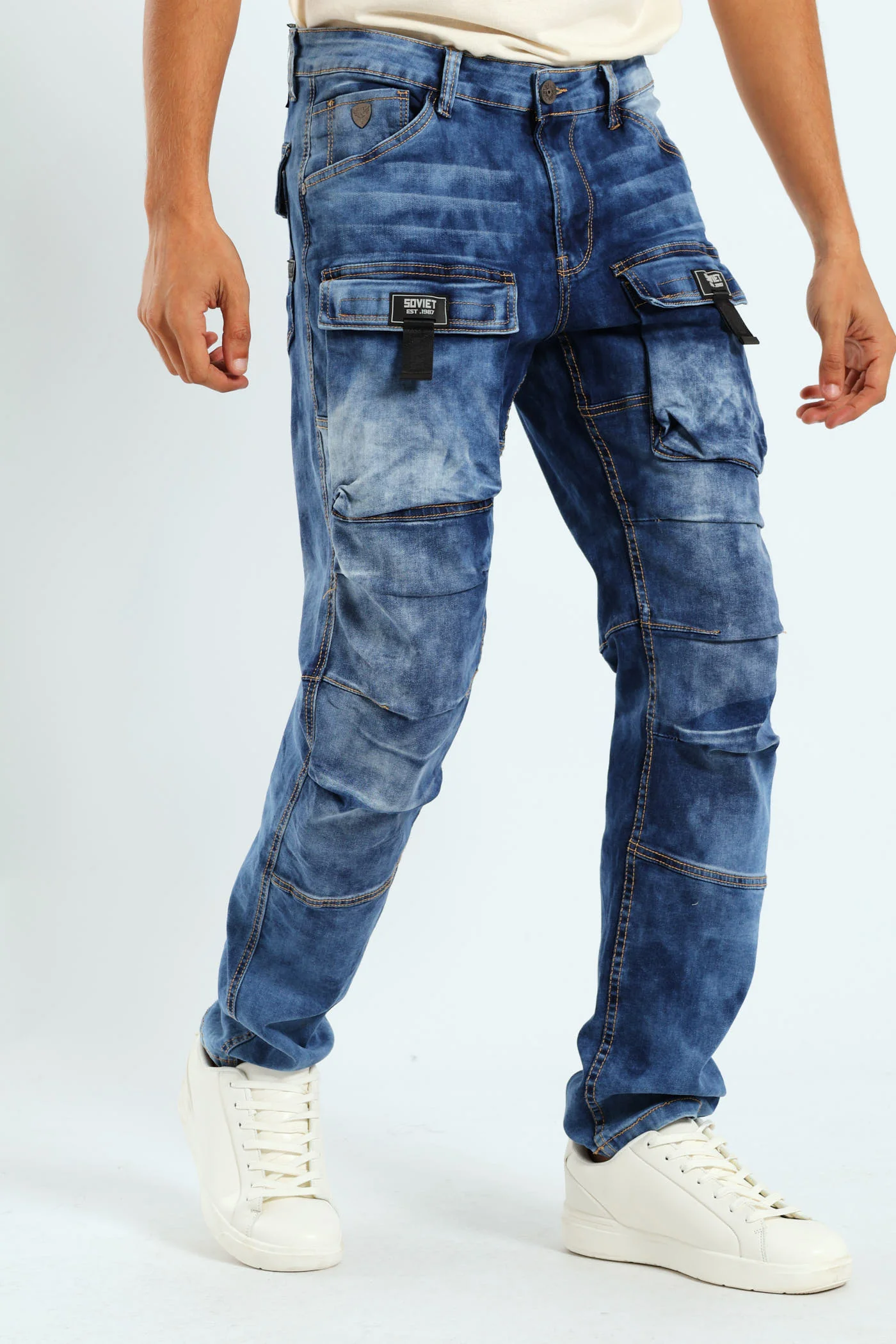 Arsenal Cargo Pocket Denim - Indigo - Image 3