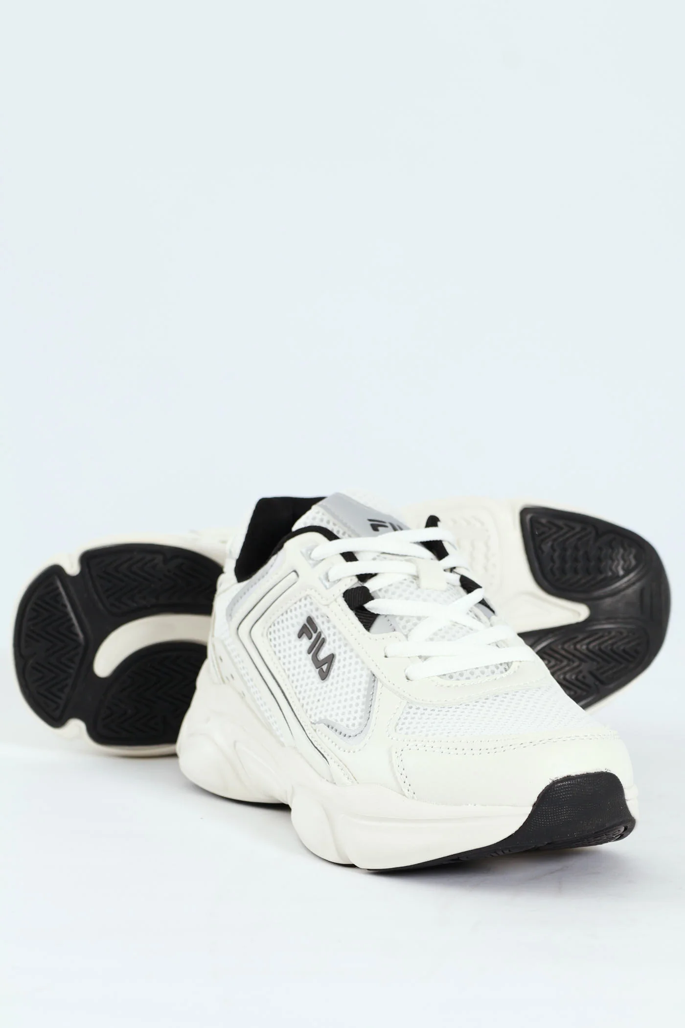 Arturo Lace Up Trainer - White/Black - Image 3