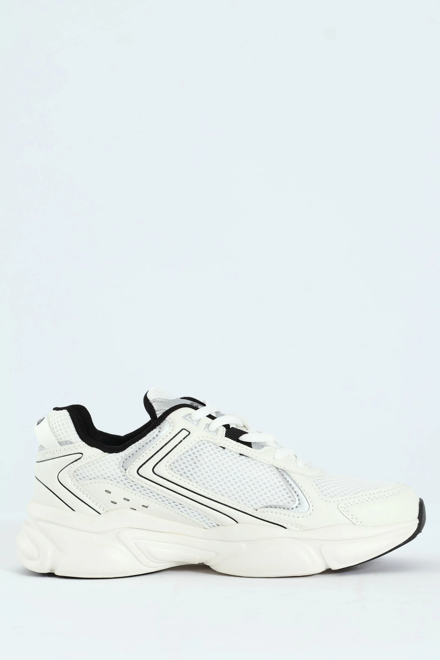 Arturo Lace Up Trainer - White/Black - Image 6