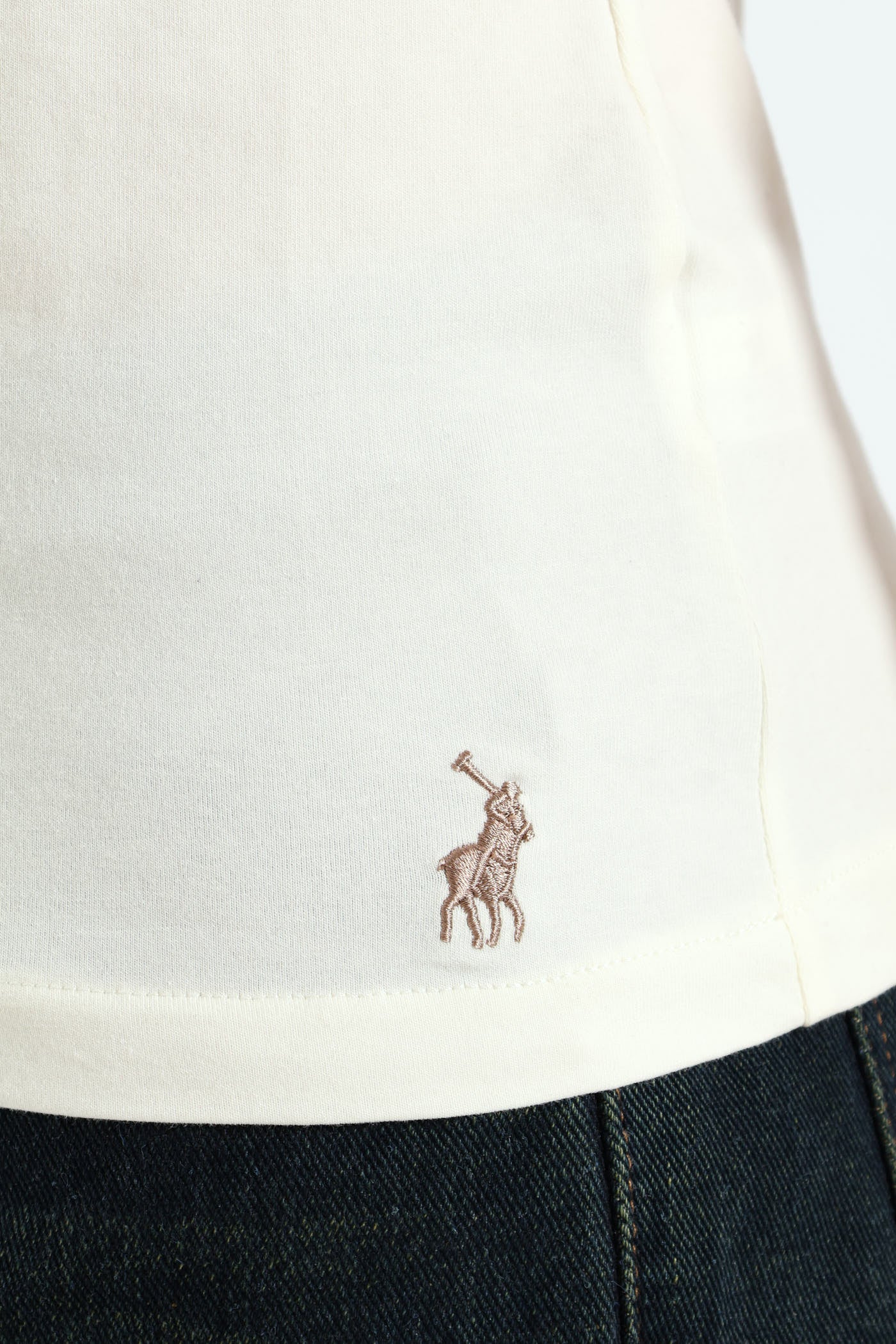 Ash Logo Tee - Off White - Image 4