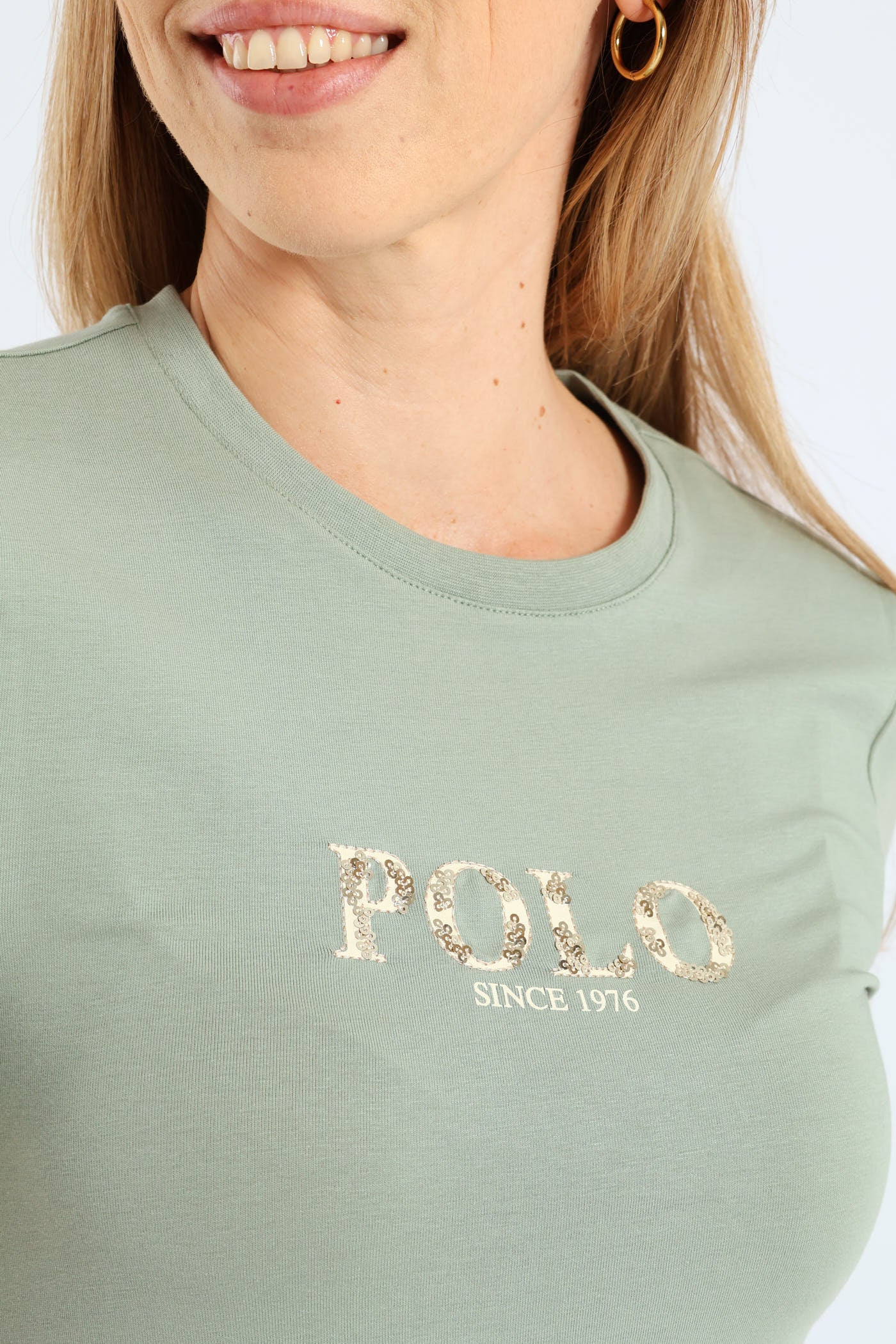 Ash Short Sleeve Logo T-Shirt - Sage - Image 3