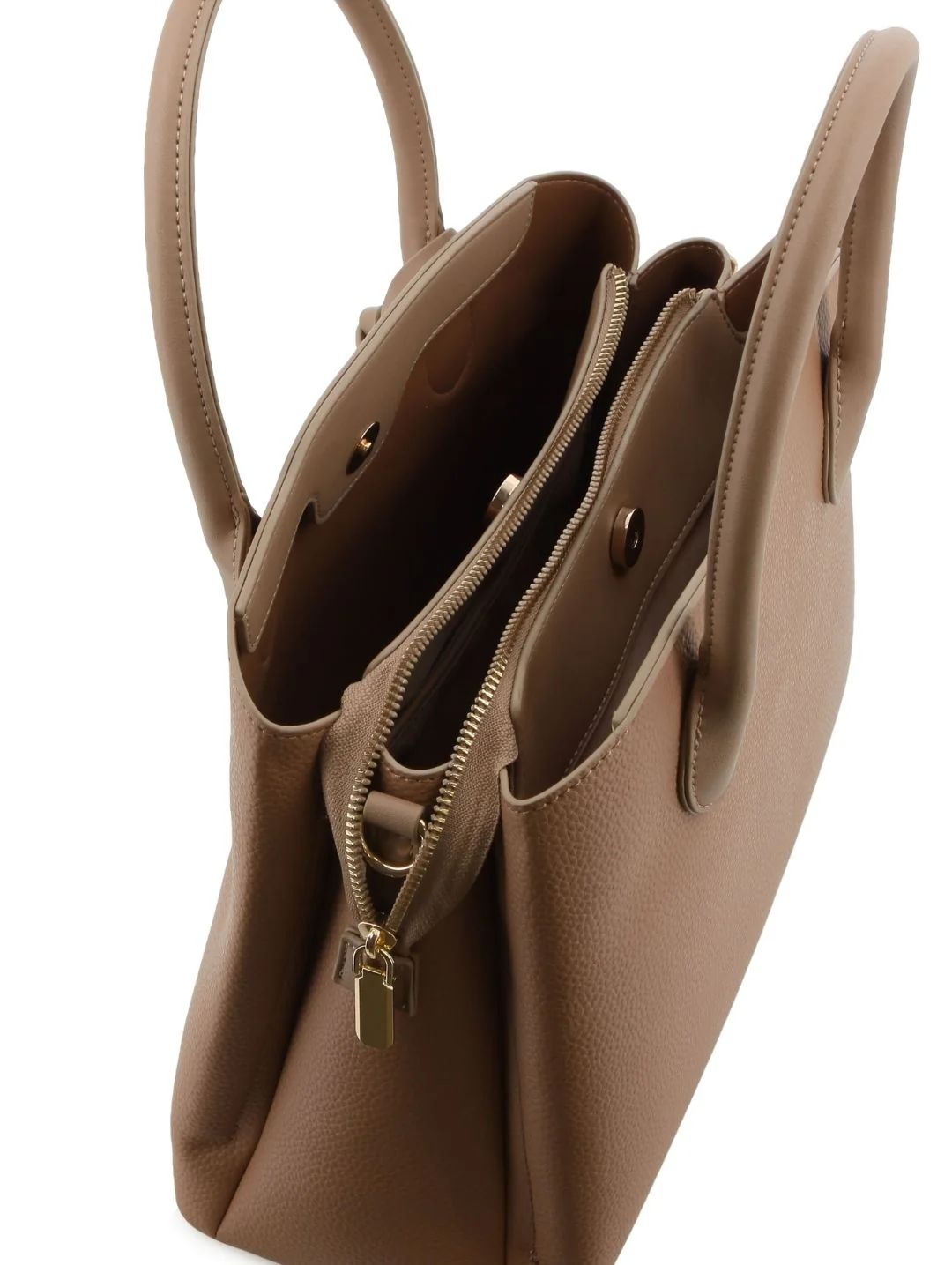 Ashlee Satchel Bag - Taupe - Image 6