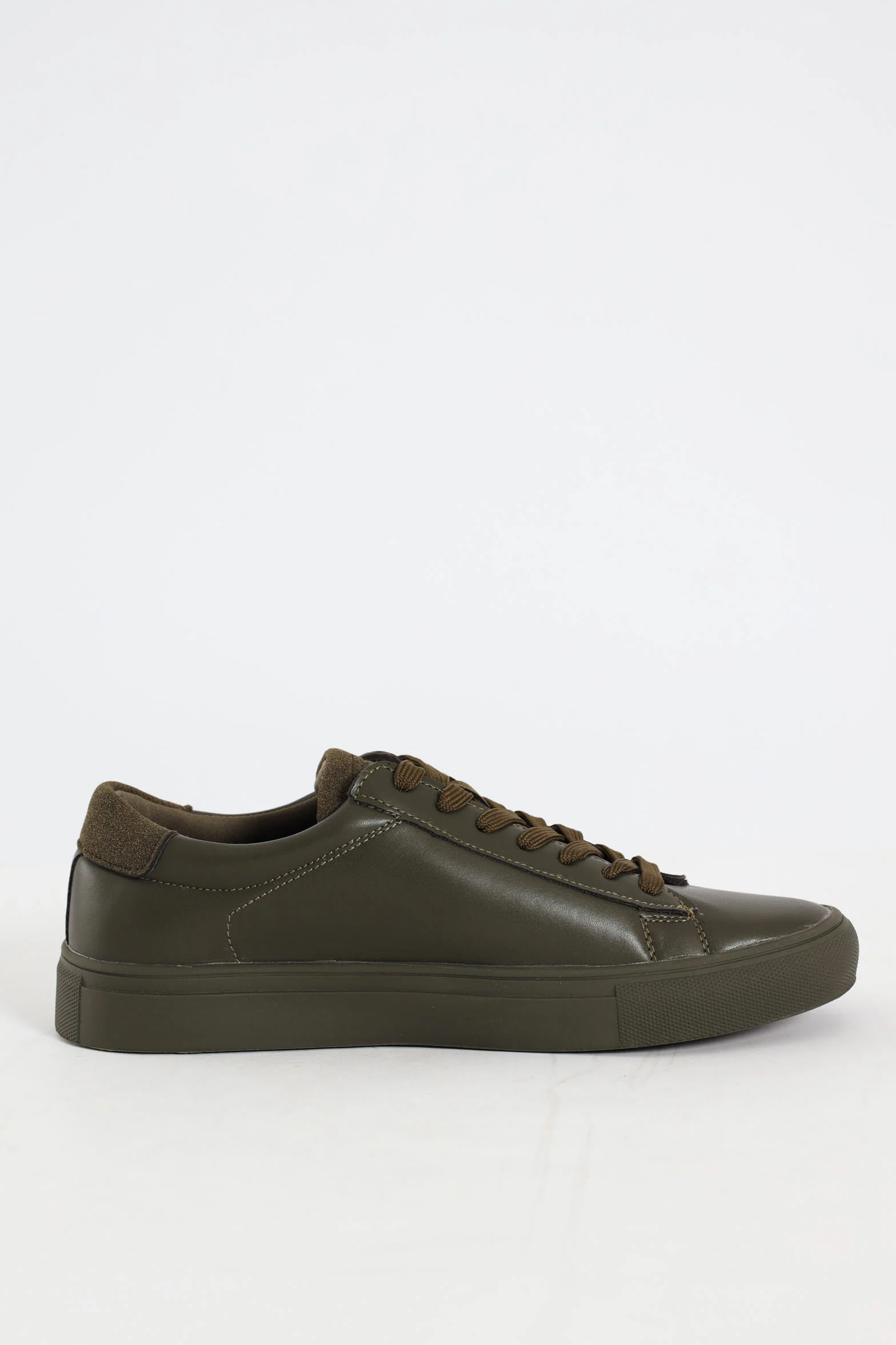 Atlas Plain Lace Up Sneaker - Olive - Image 2