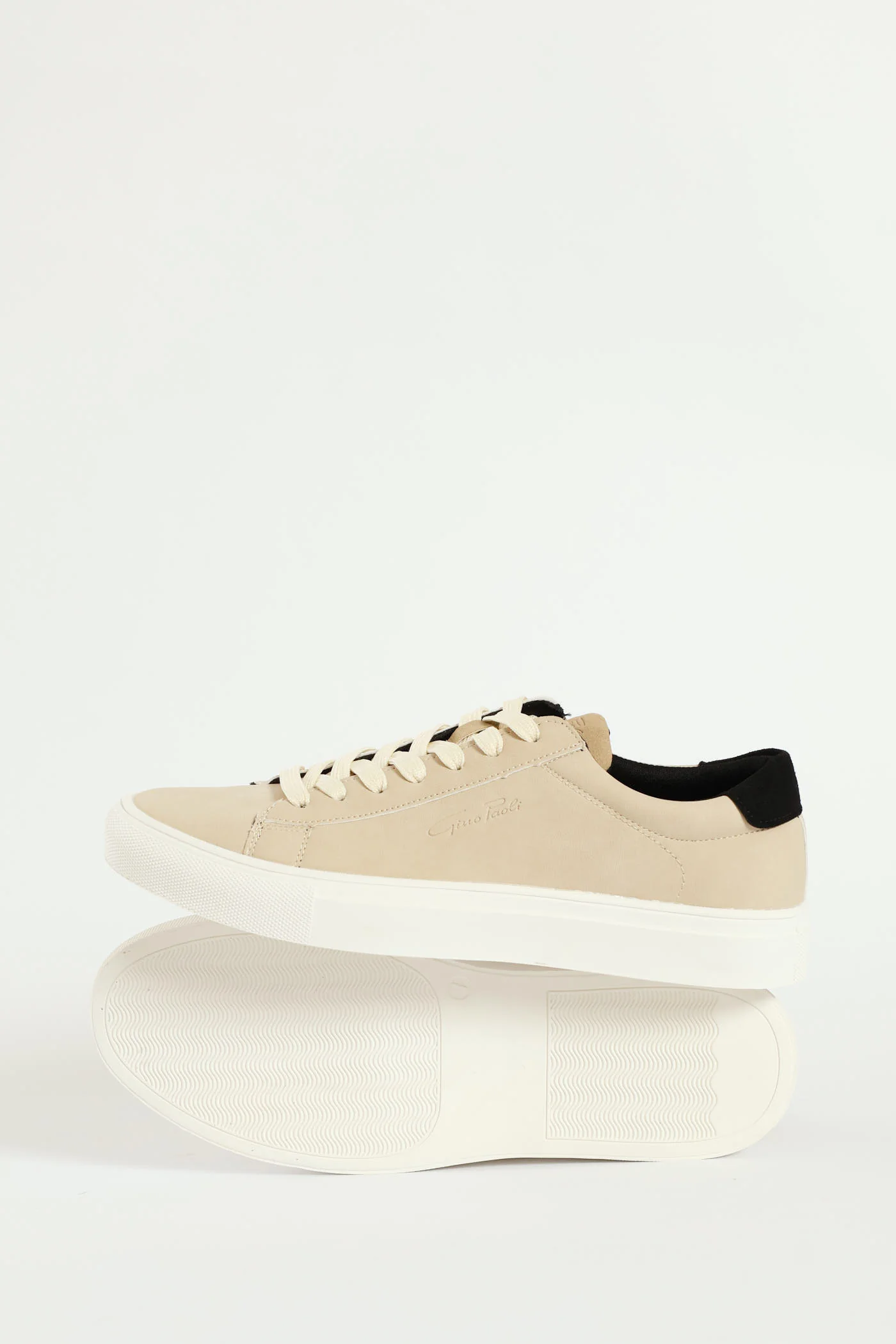 Atlas Plain Lace Up Sneaker - Stone - Image 6