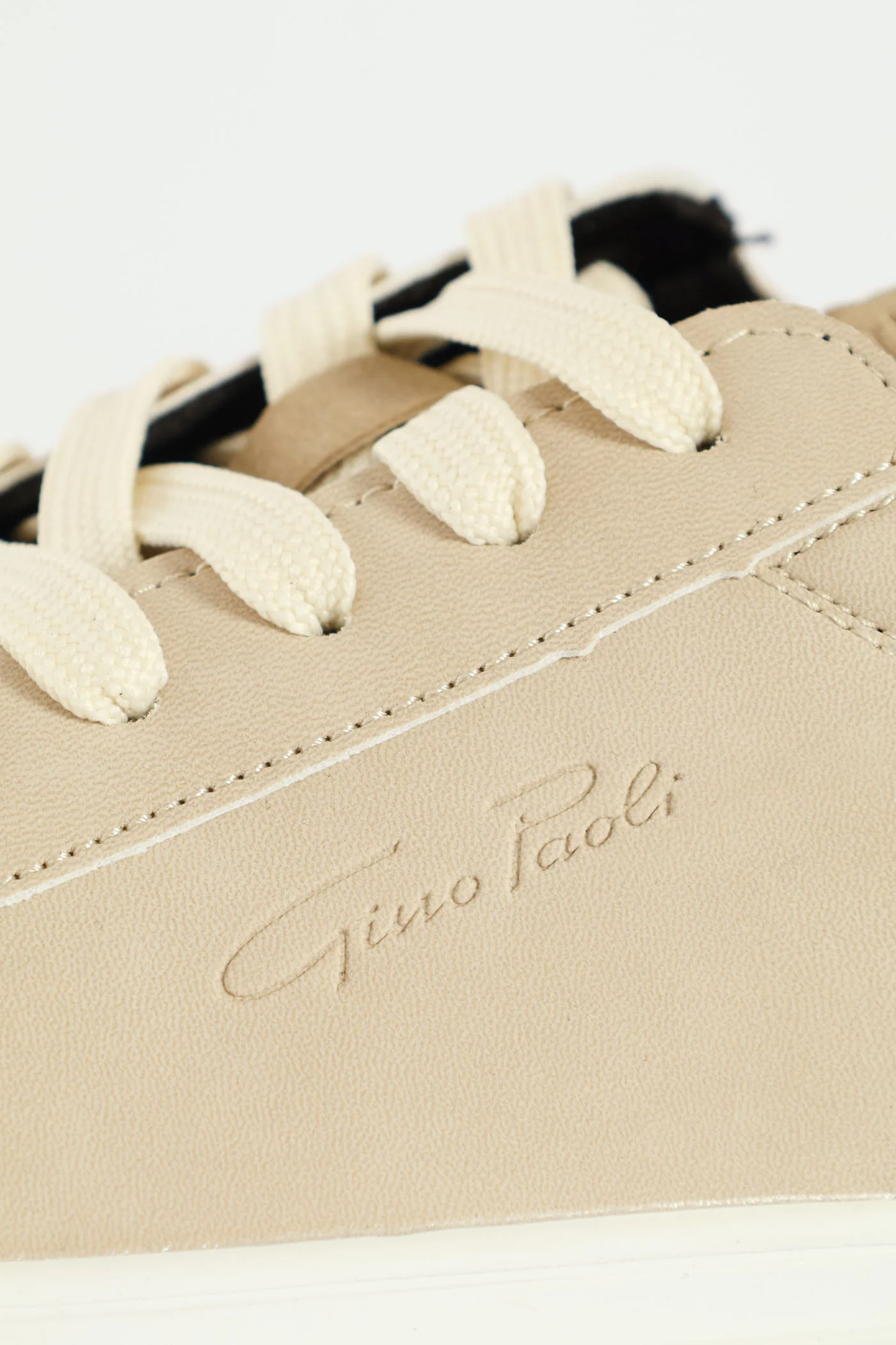 Atlas Plain Lace Up Sneaker - Stone - Image 7