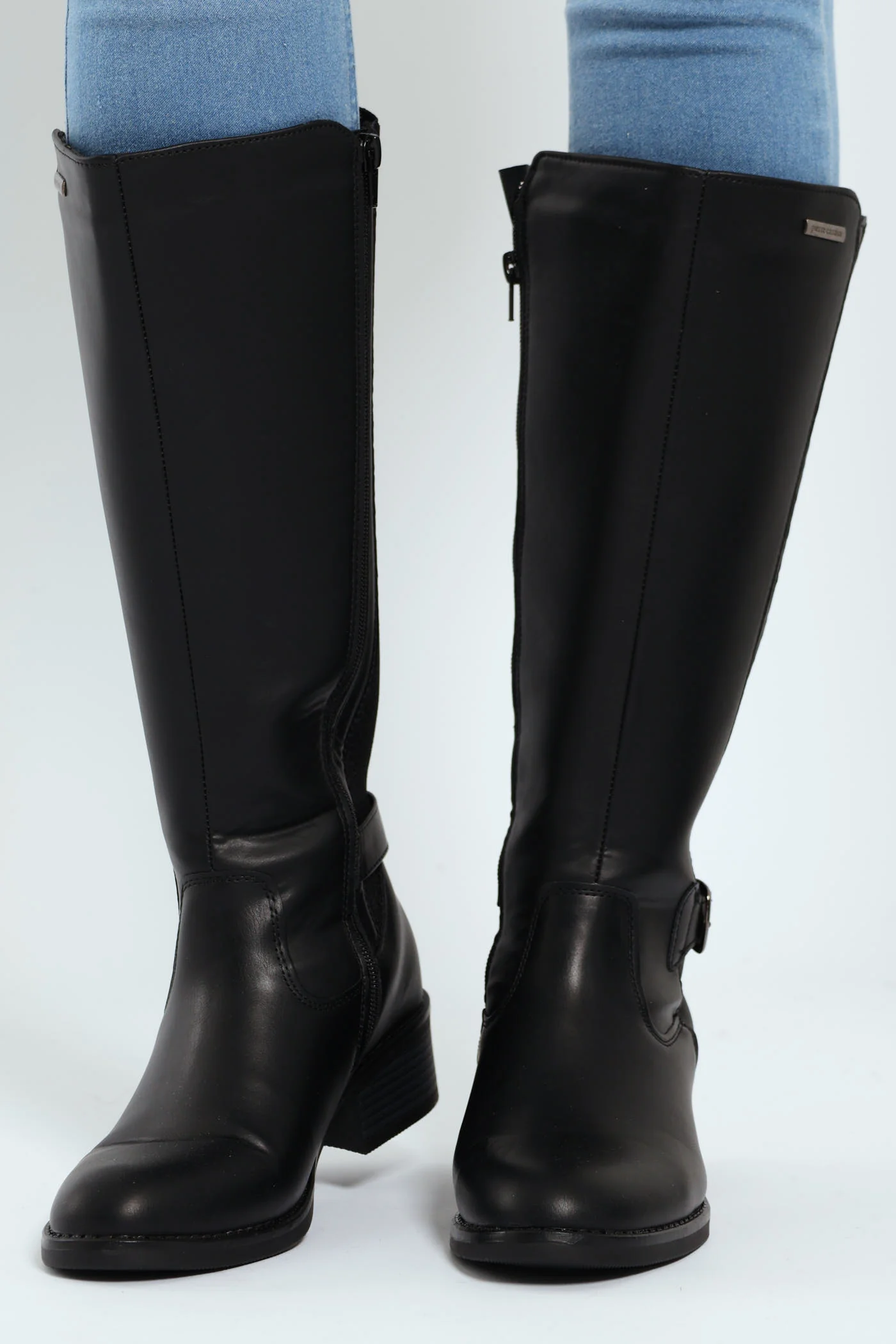 August Long Rider Ankle Buckle Boot - Black - Image 4