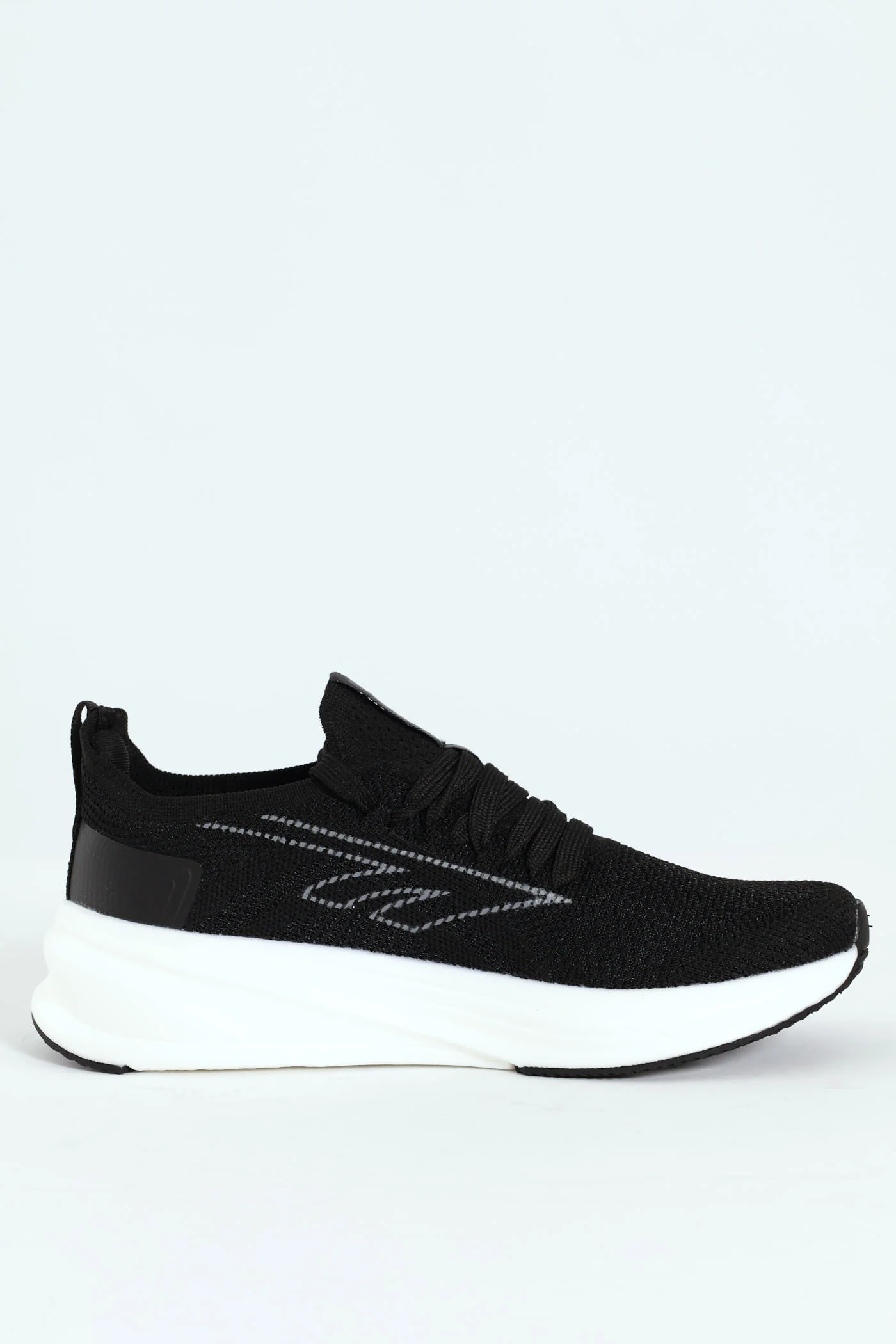 Aura Knitted Active Runner Sneaker - Black - Image 5