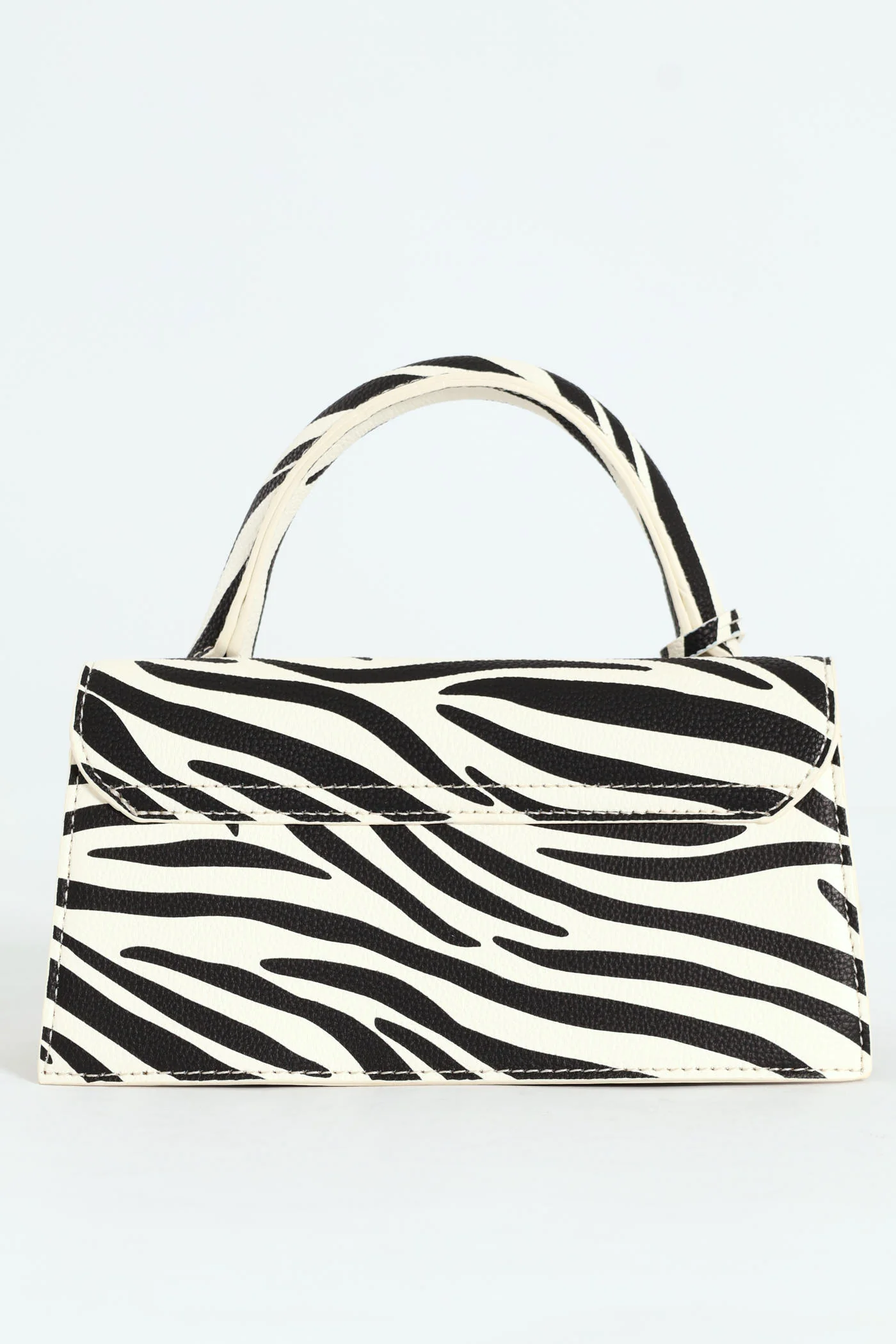 Aurevoir Top Handle Bag - Black/White - Image 3