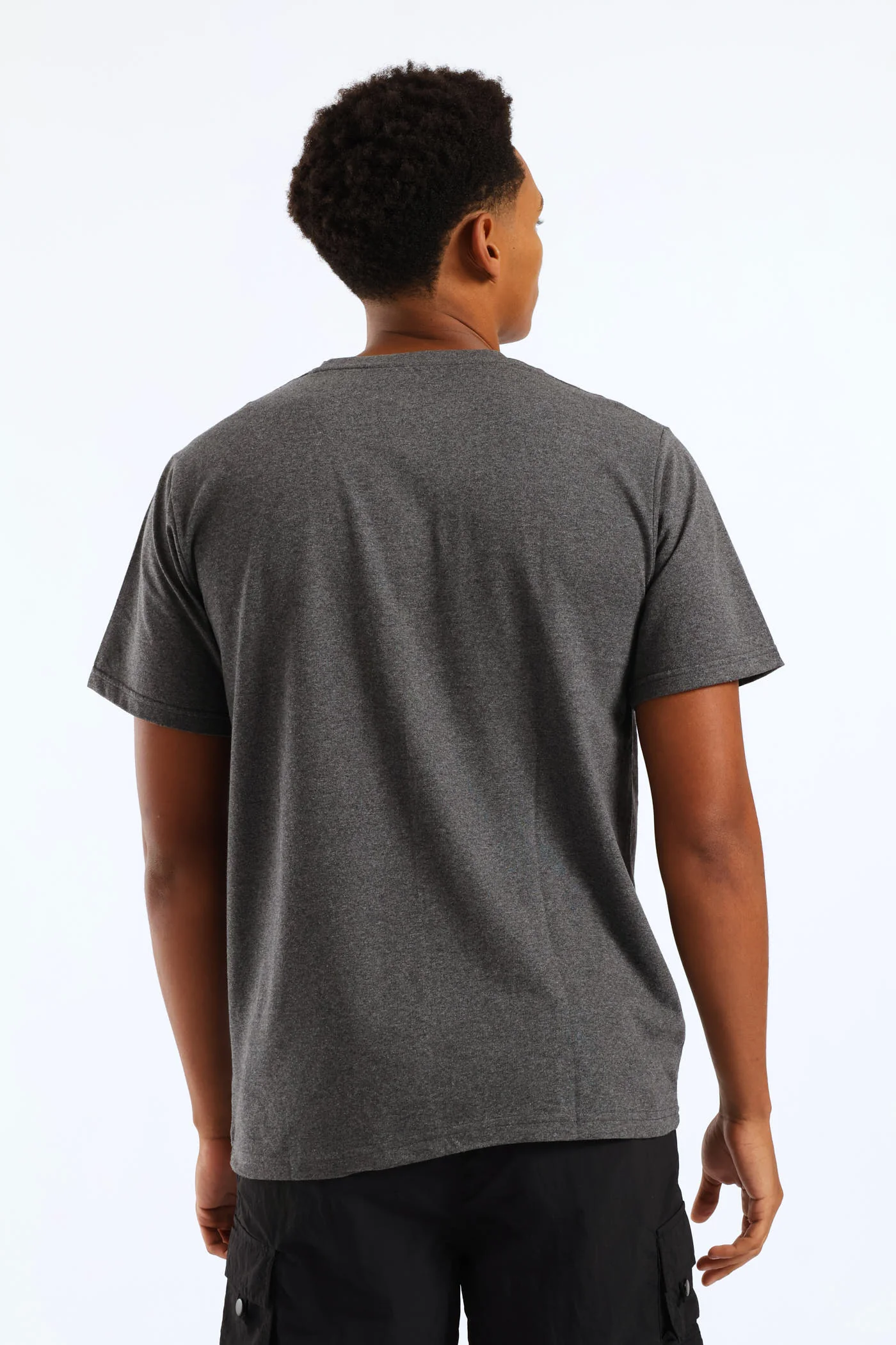 Authentic Basic Print Tee - Charcoal - Image 3
