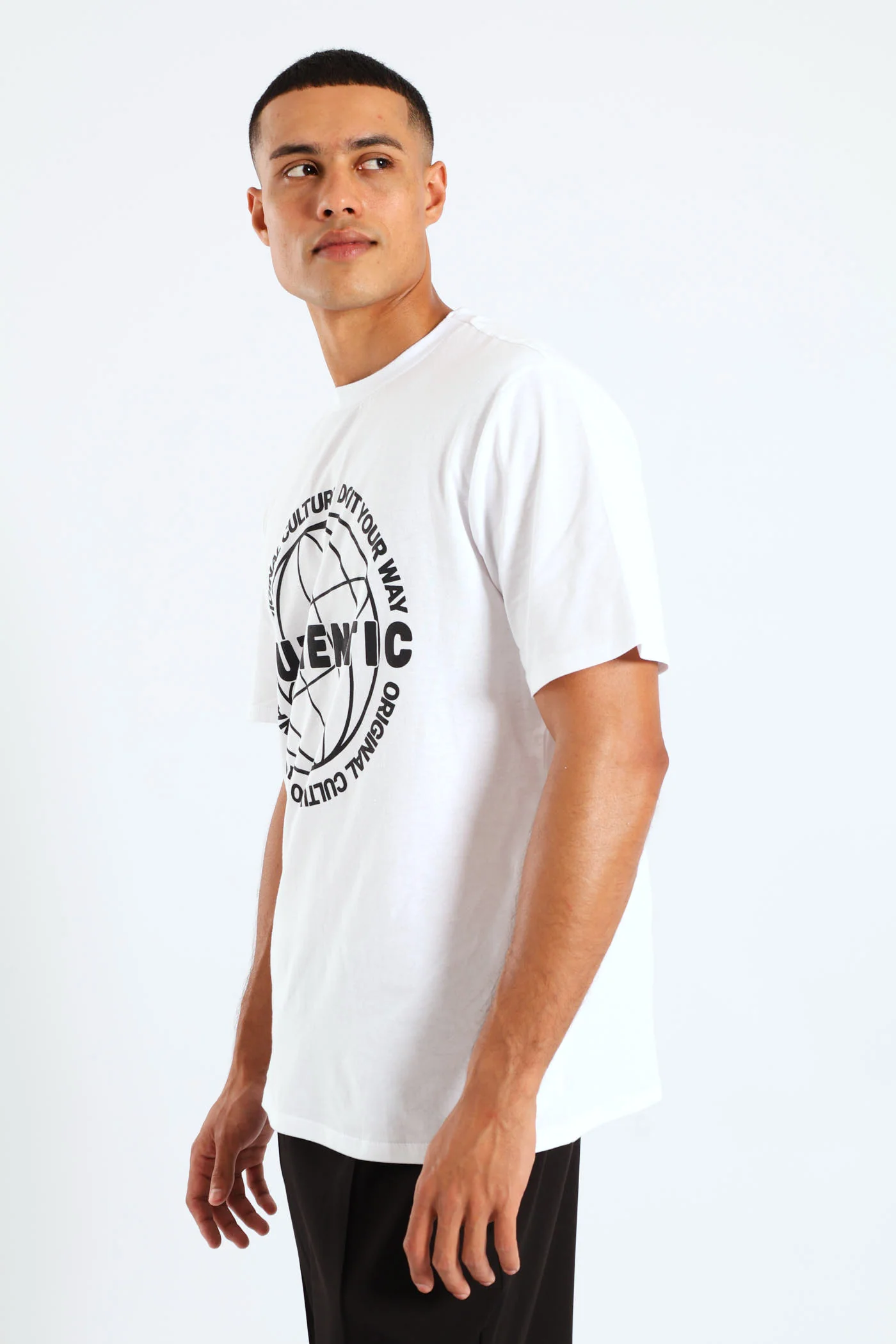 Authentic Basic Print Tee - White - Image 3