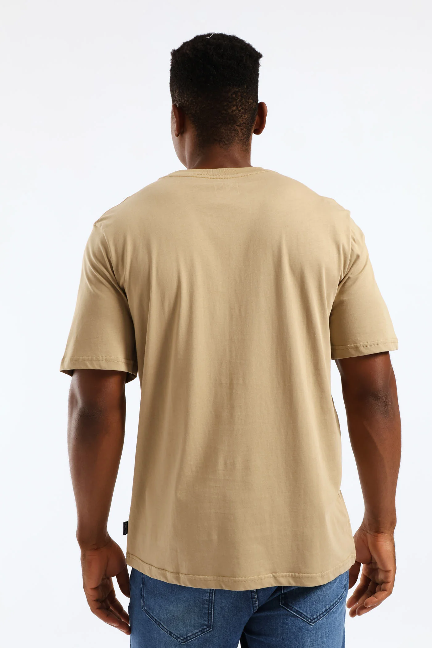 Authentic Bud Stone Denim Company Tee - Taupe - Image 5