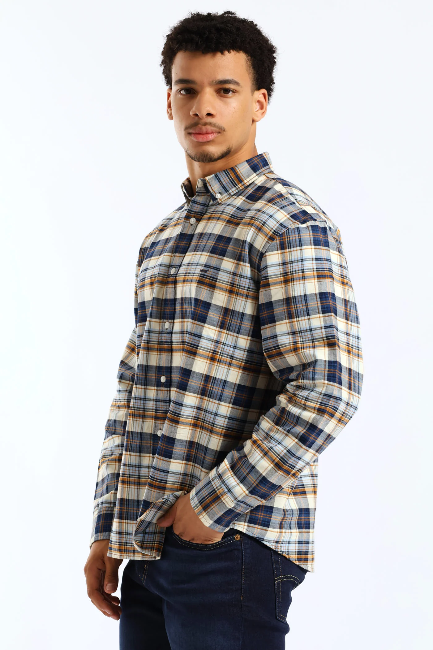 Authentic Button Down Shirt - Navy - Image 3