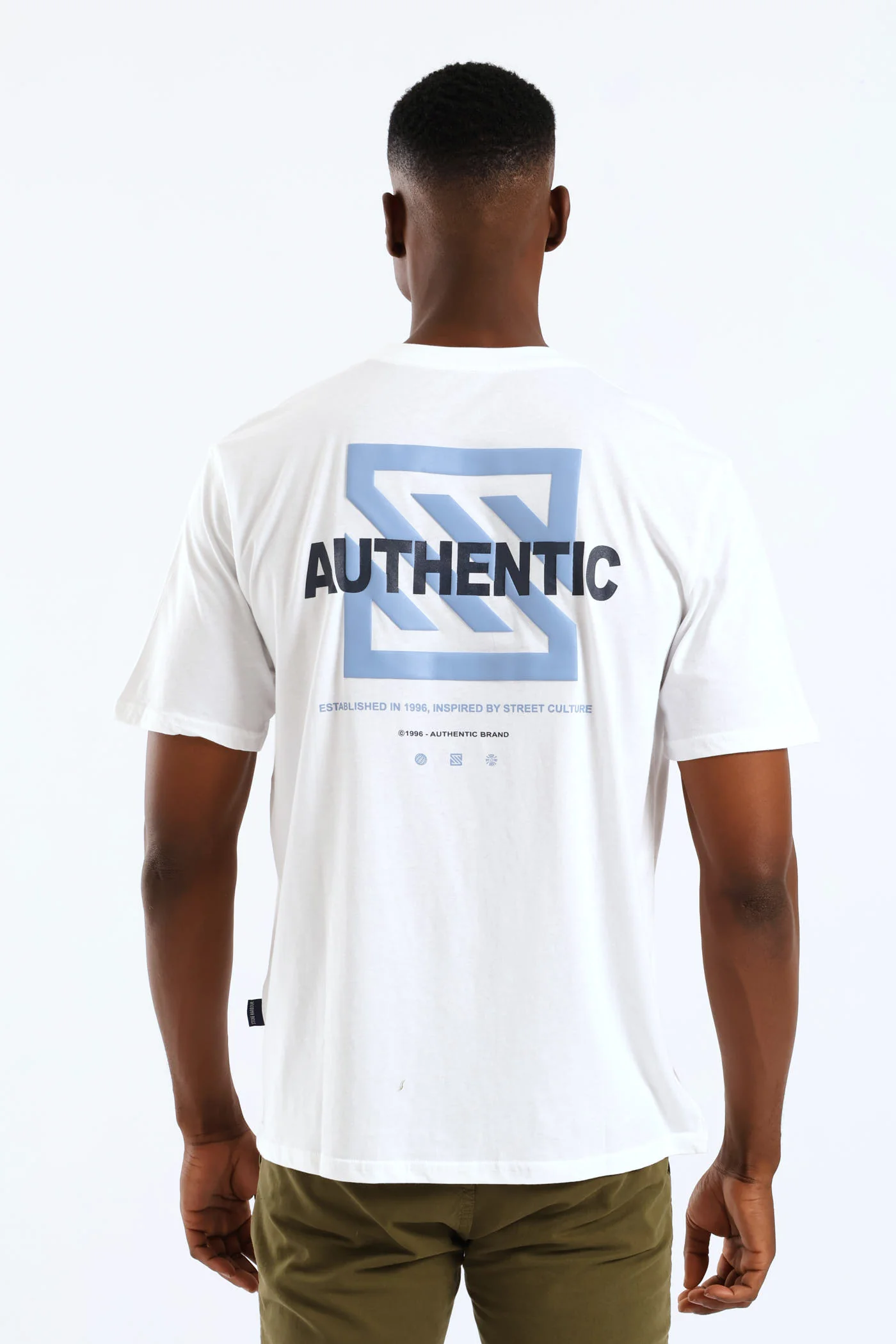 Authentic Icon Front & Back Tee - White - Image 2