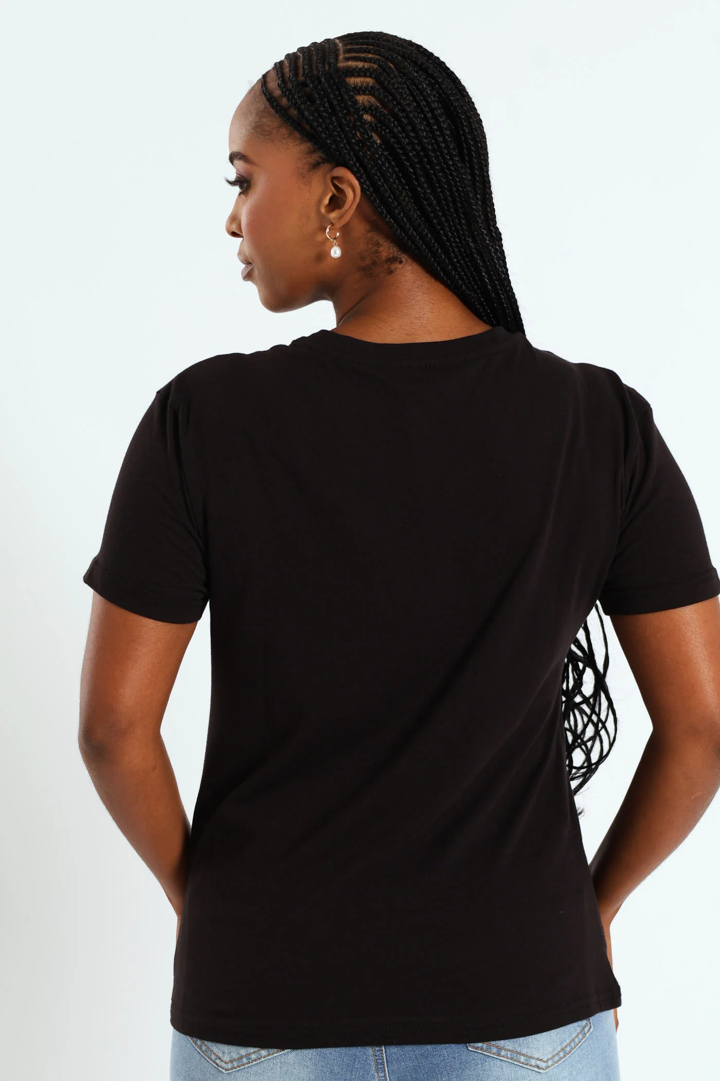 Autumn Leaves Inspire Foil Tee - Black - Image 3