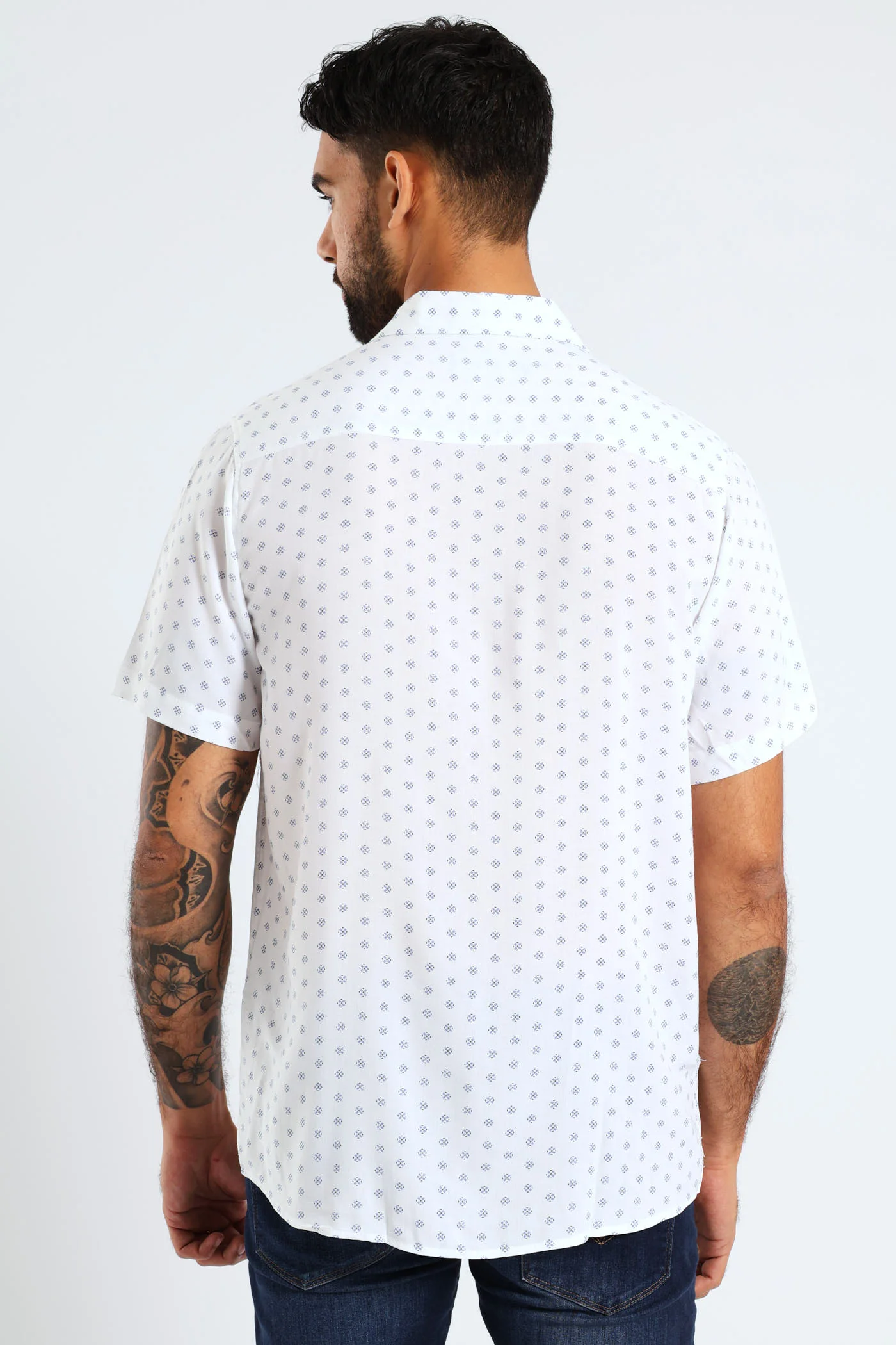 Aviator Print Shirt - White - Image 5