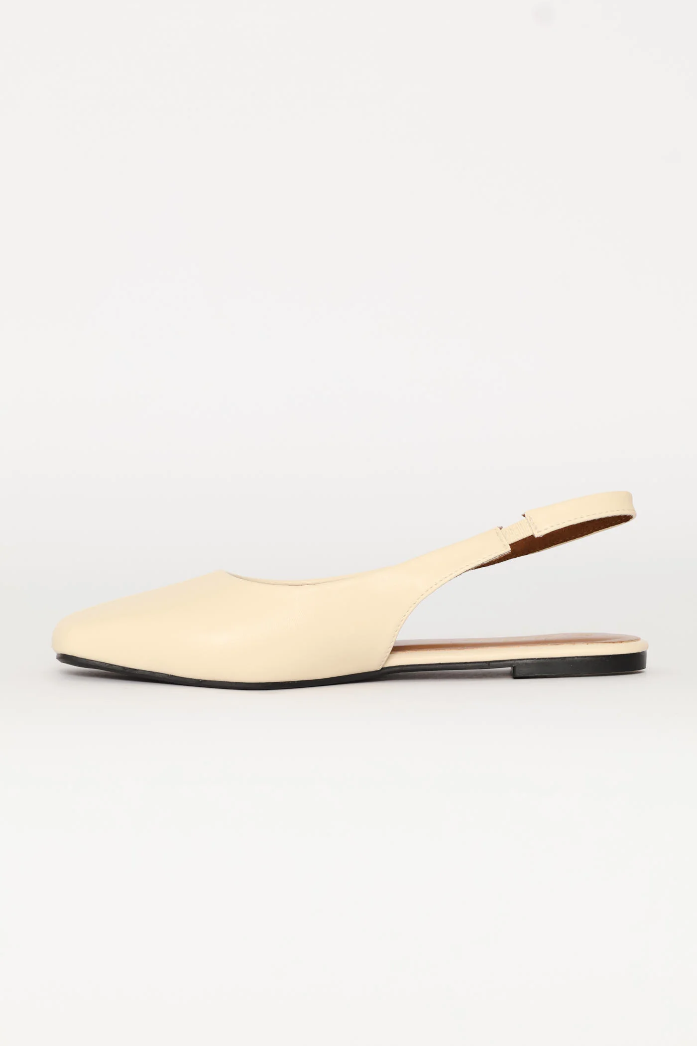 Aw26 Square Toe Slingback Pump - Off White - Image 3