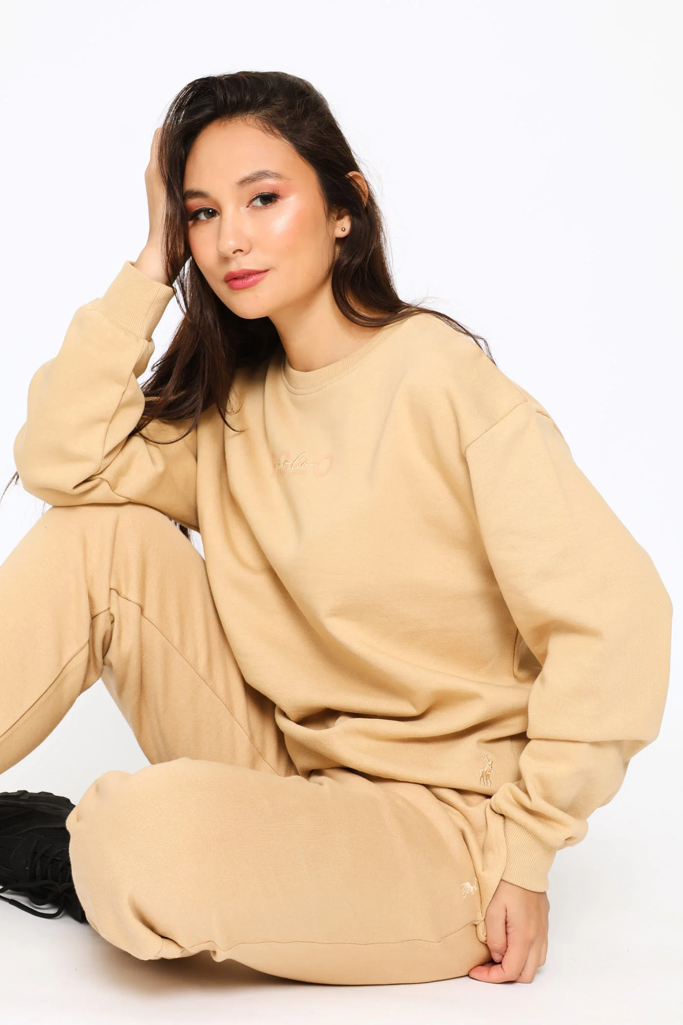 Ayanda Long Sleeve Track Top - Camel - Image 2