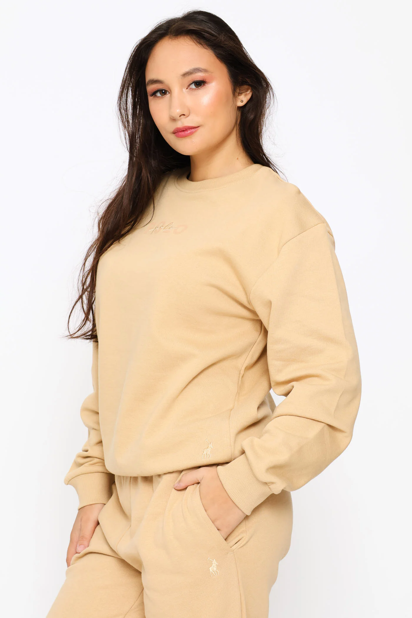 Ayanda Long Sleeve Track Top - Camel - Image 4