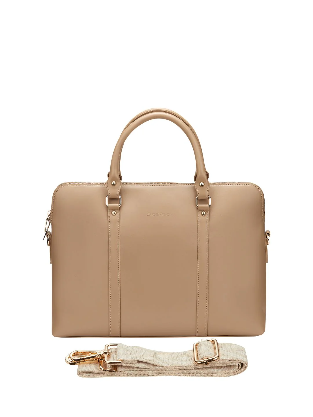 Azura 15.6"Ladies Laptop Tote Bag - Taupe - Image 2