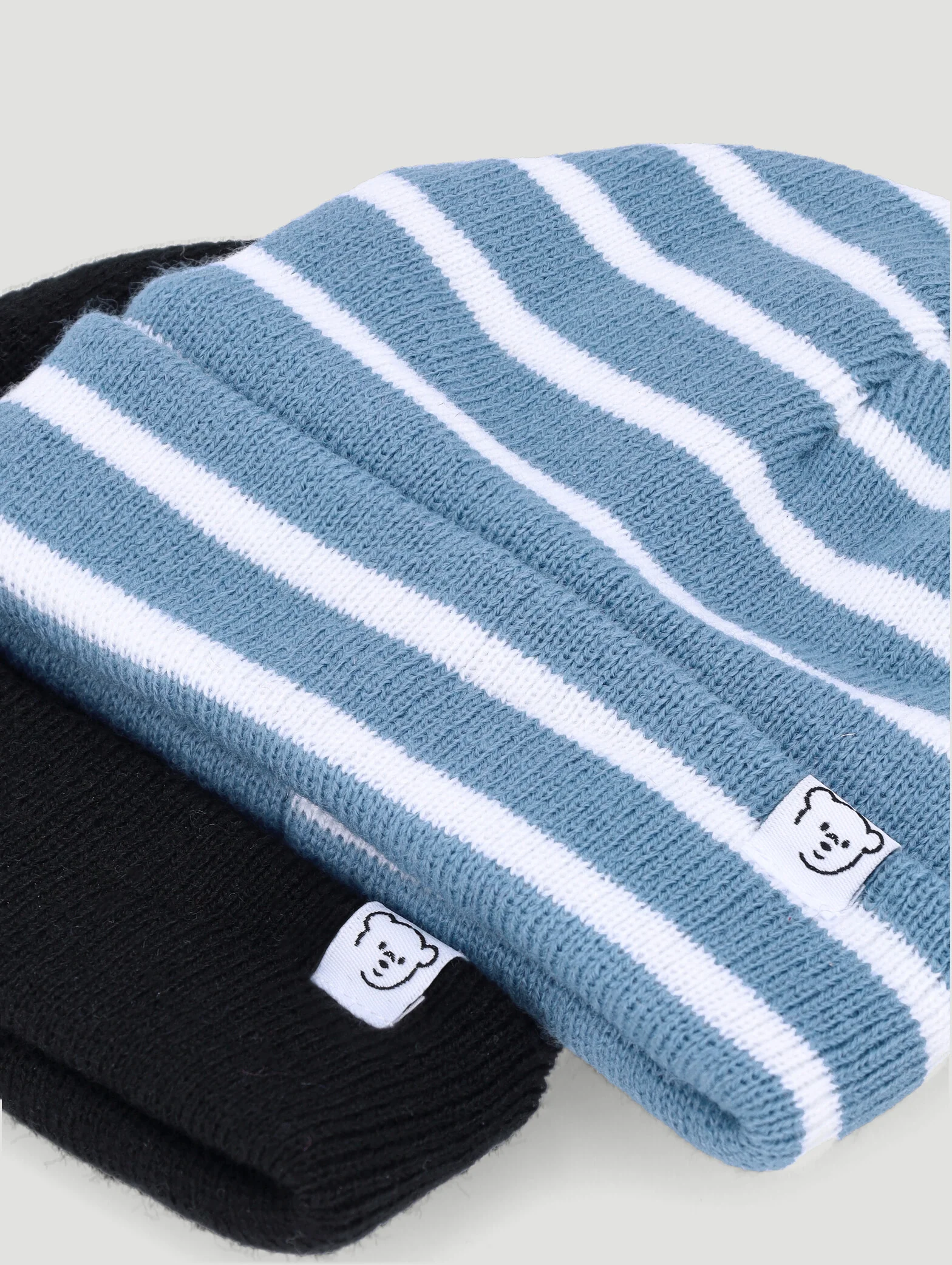 Baby Boys 2 Pack Beanie - Blue - Image 2