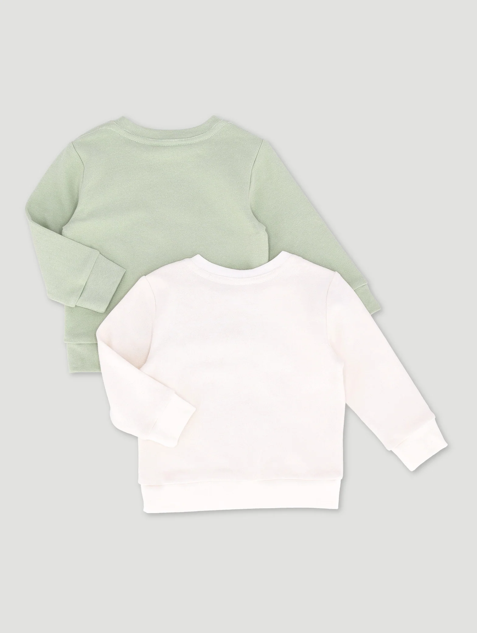 Baby Boys 2 Pack Brushed Fleece Top - Fatigue - Image 2