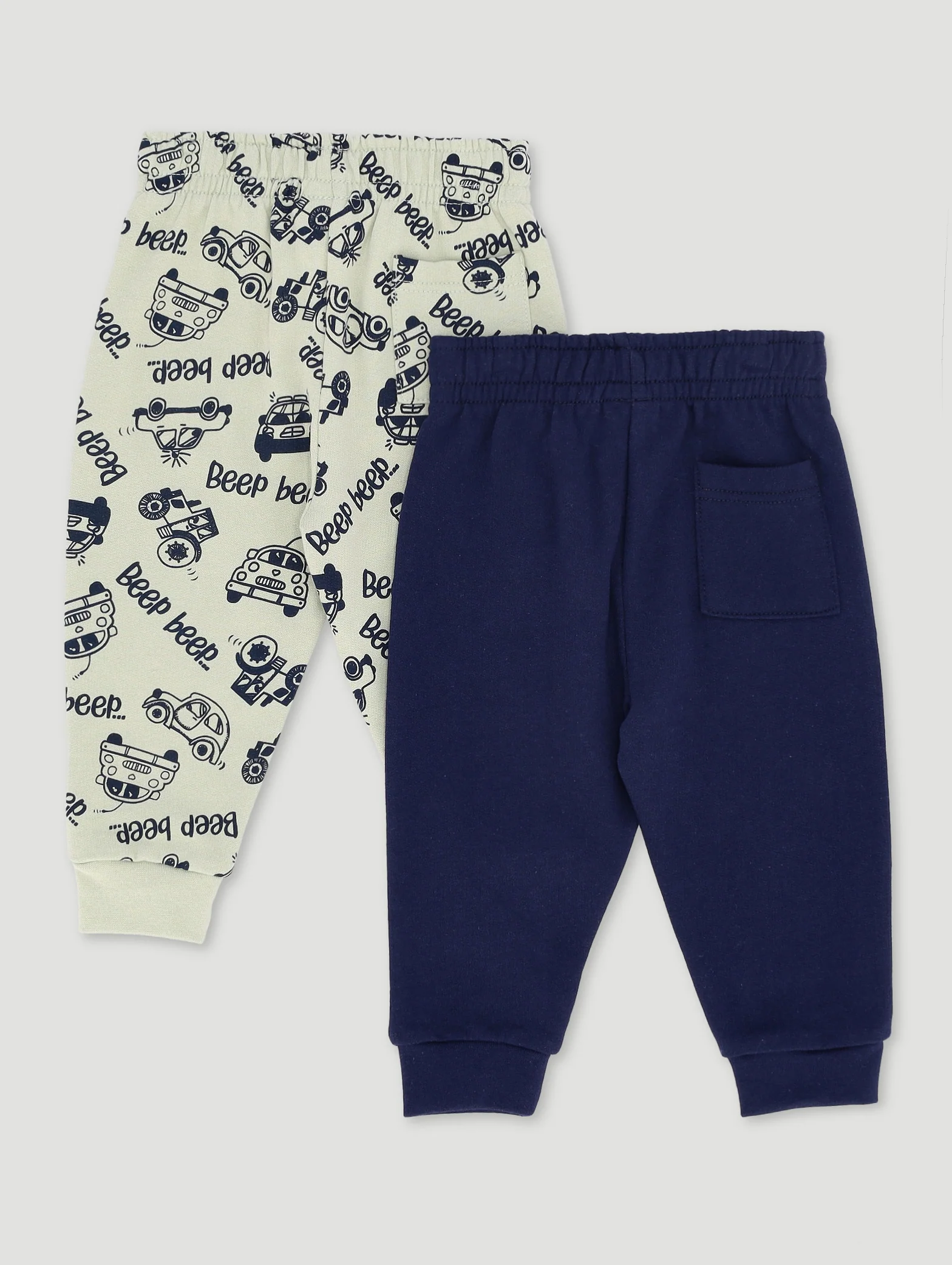Baby Boys 2 Pack Cars Fleece Jogger - Image 2