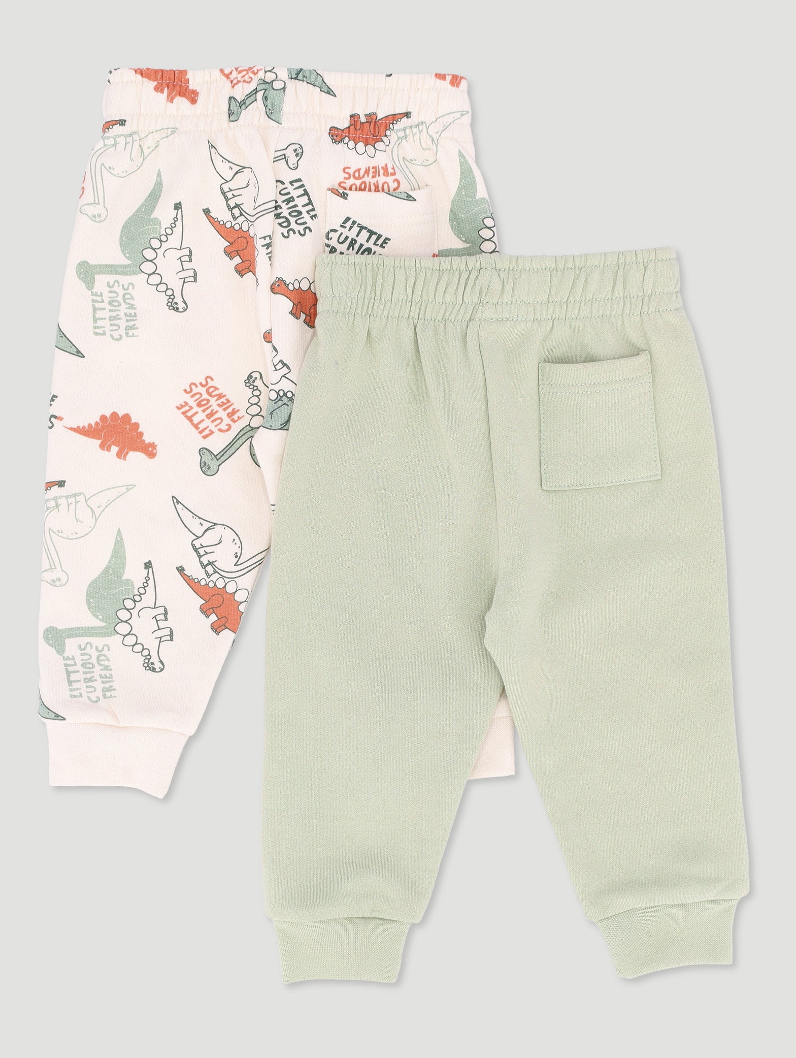 Baby Boys 2 Pack Dino Fleece Jogger - Image 2