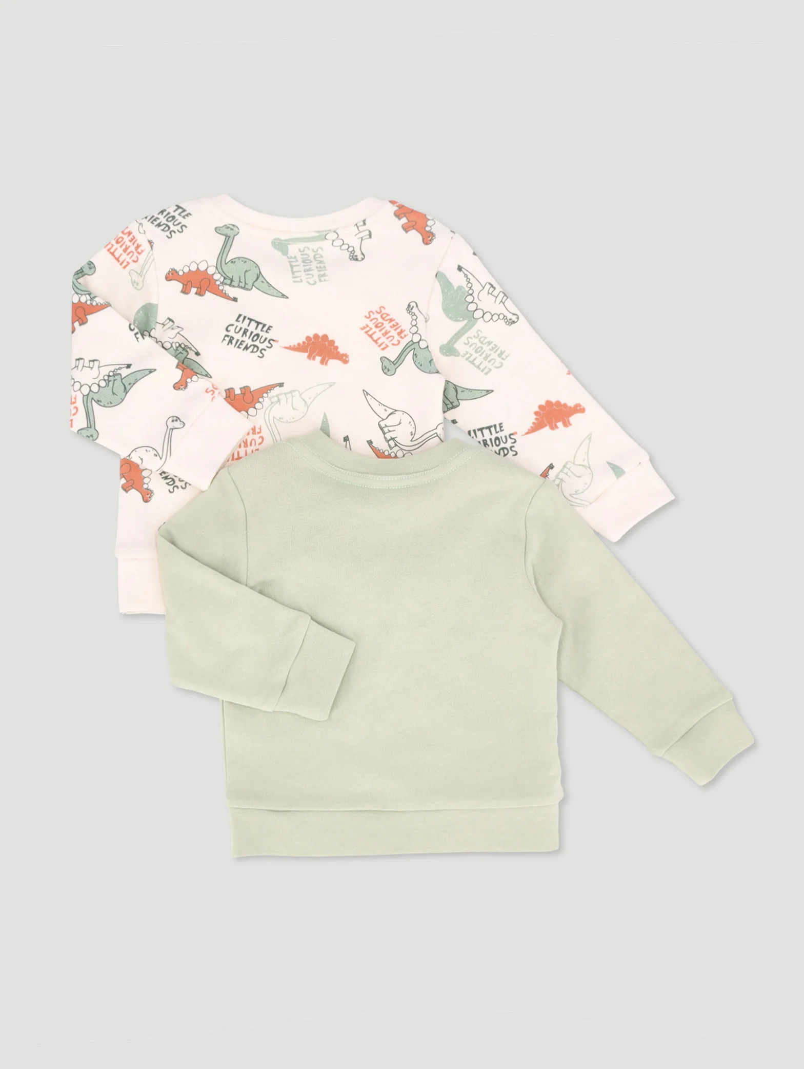 Baby Boys 2 Pack Dino Fleece Top - Image 2
