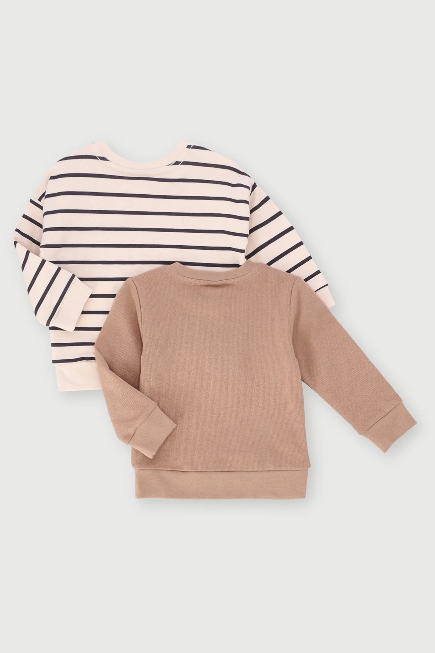 Baby Boys 2 Pack Dino Sweat Top - Stone - Image 3