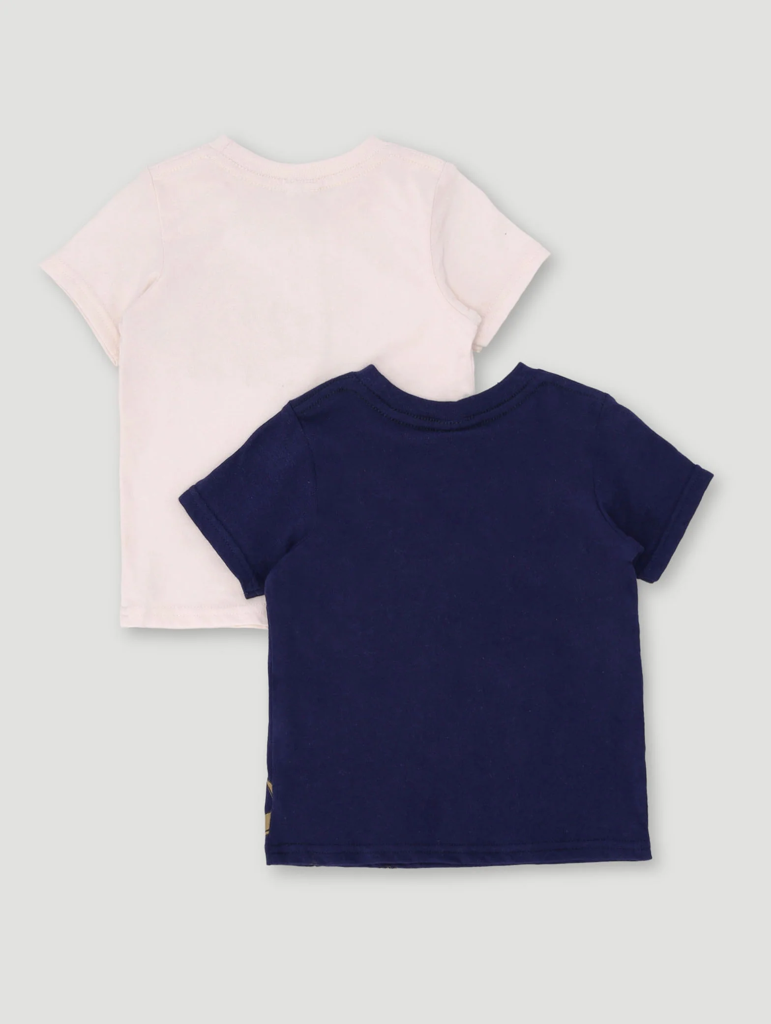 Baby Boys 2 Pack Knit Dino Tee - Navy - Image 2