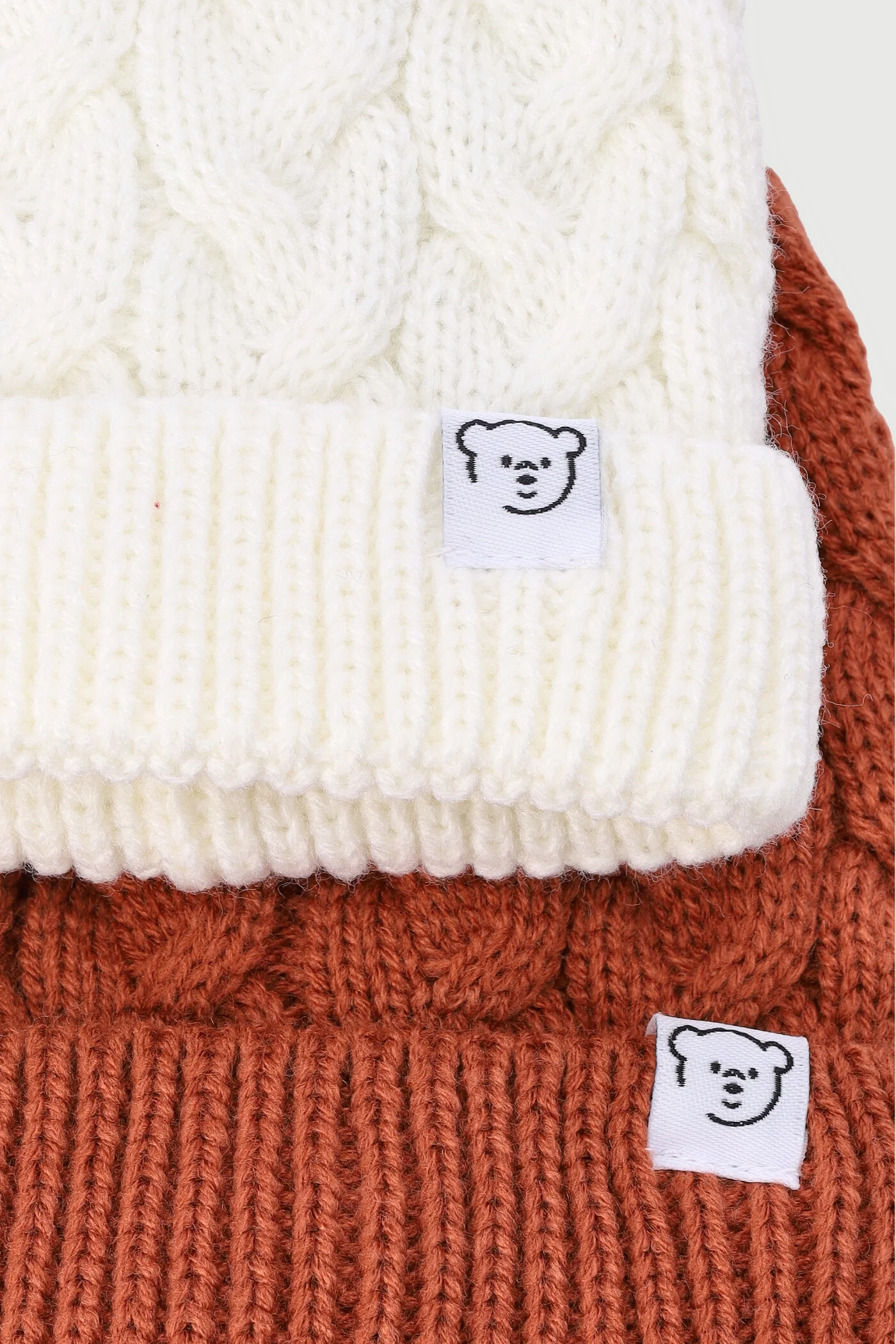 Baby Boys 2 Pack Knitted Beanie - Image 2