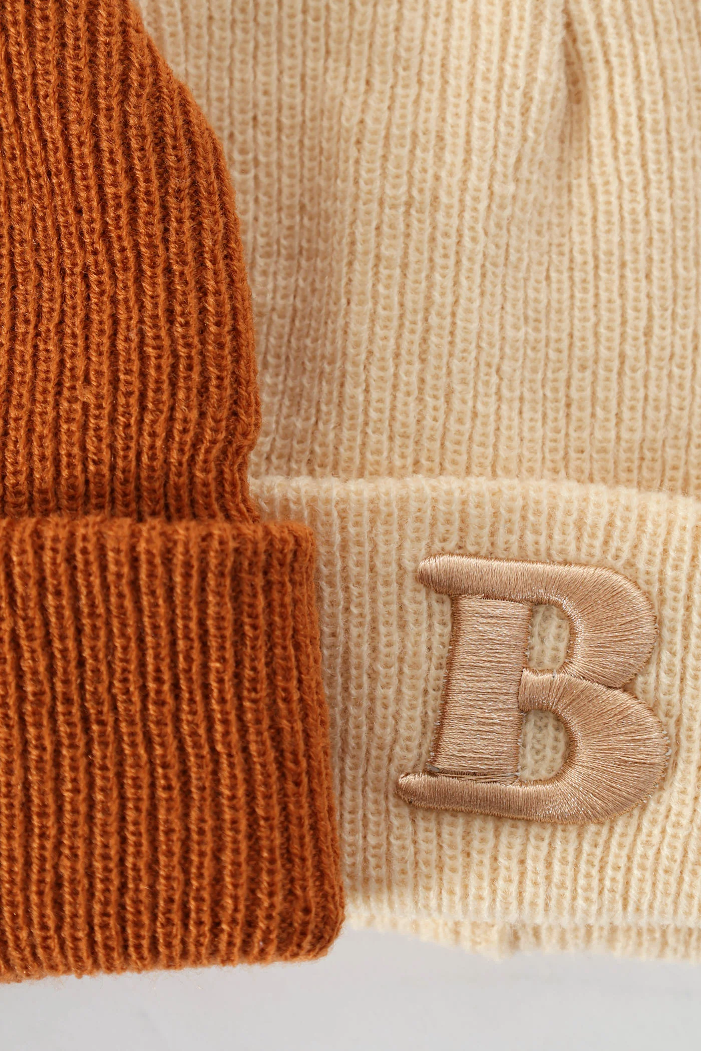 Baby Boys 2 Pack Letter B Beanie - Image 4