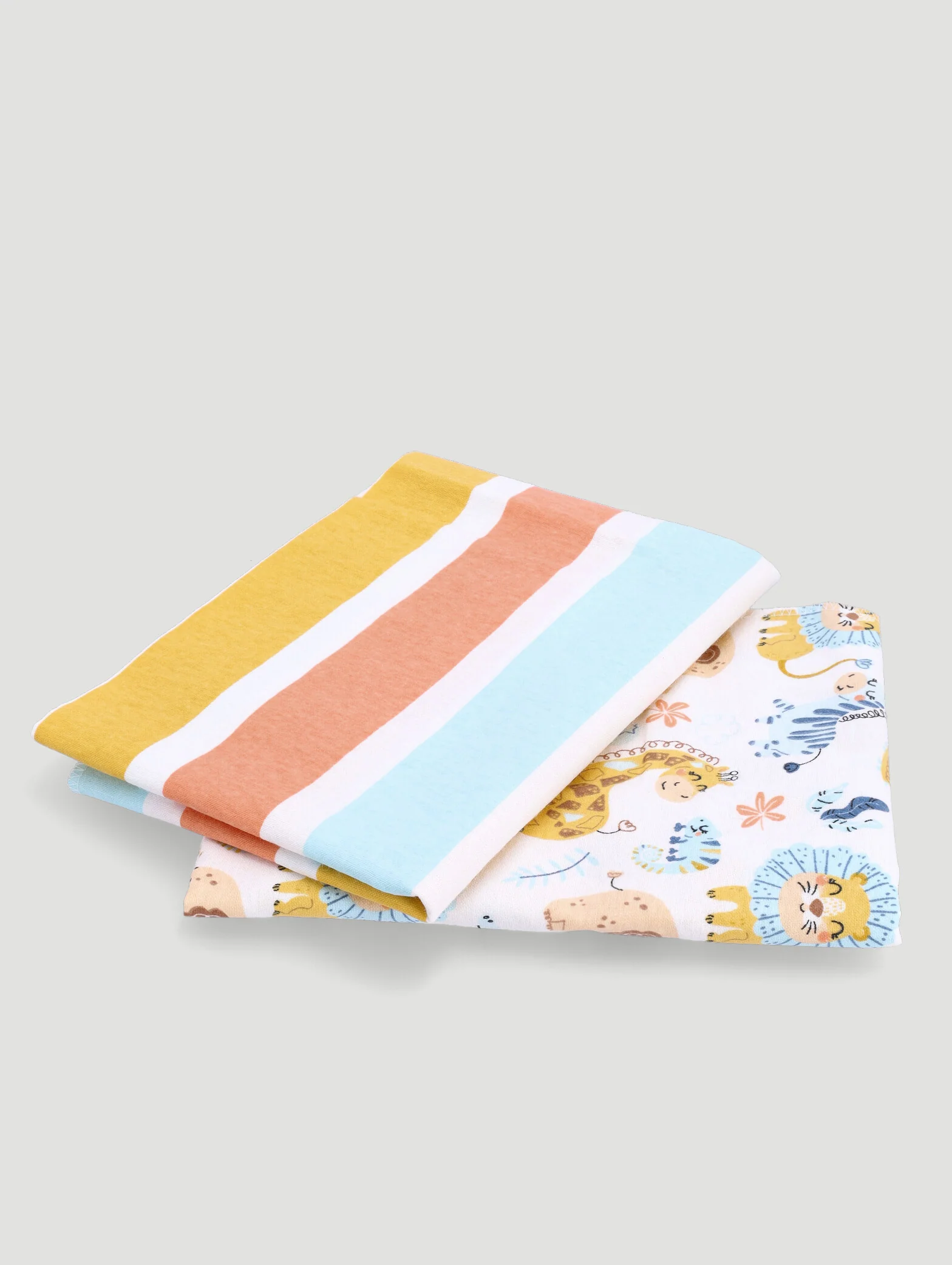 Baby Boys 2 Pack Lion & Friends/Stripes Receiver  - Multi - Image 3
