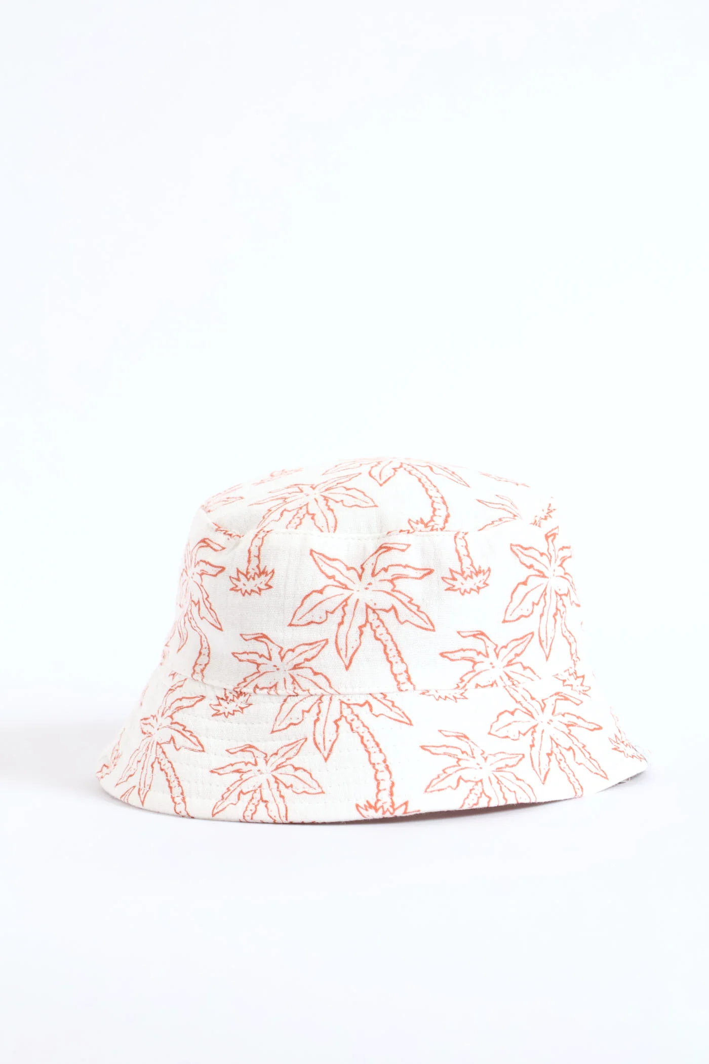 Baby Boys 2 Pack Plain Crinkle Cotton Hat - Natural - Image 3